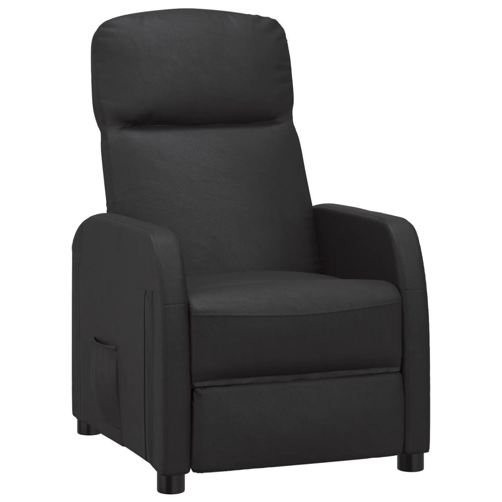 Sessel Relaxsessel (1-St) Kunstleder Schwarz vidaXL