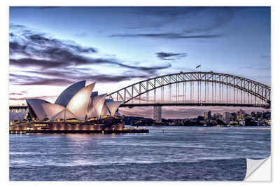 Posterlounge Wandfolie Editors Choice, Oper und Brücke, Sydney, Fotografie