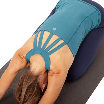 Yamadhi Yogashirt Yoga String Top, Bio-Baumwolle, Petrol (Dragonfly) L