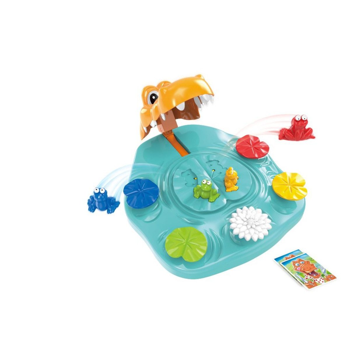 Jollystar Lernspielzeug - Krokodilspiel schnelles Reaktionsspiel für 2–4 Spieler (1-St), fördert Schnelligkeit, schnellen Spielspaß