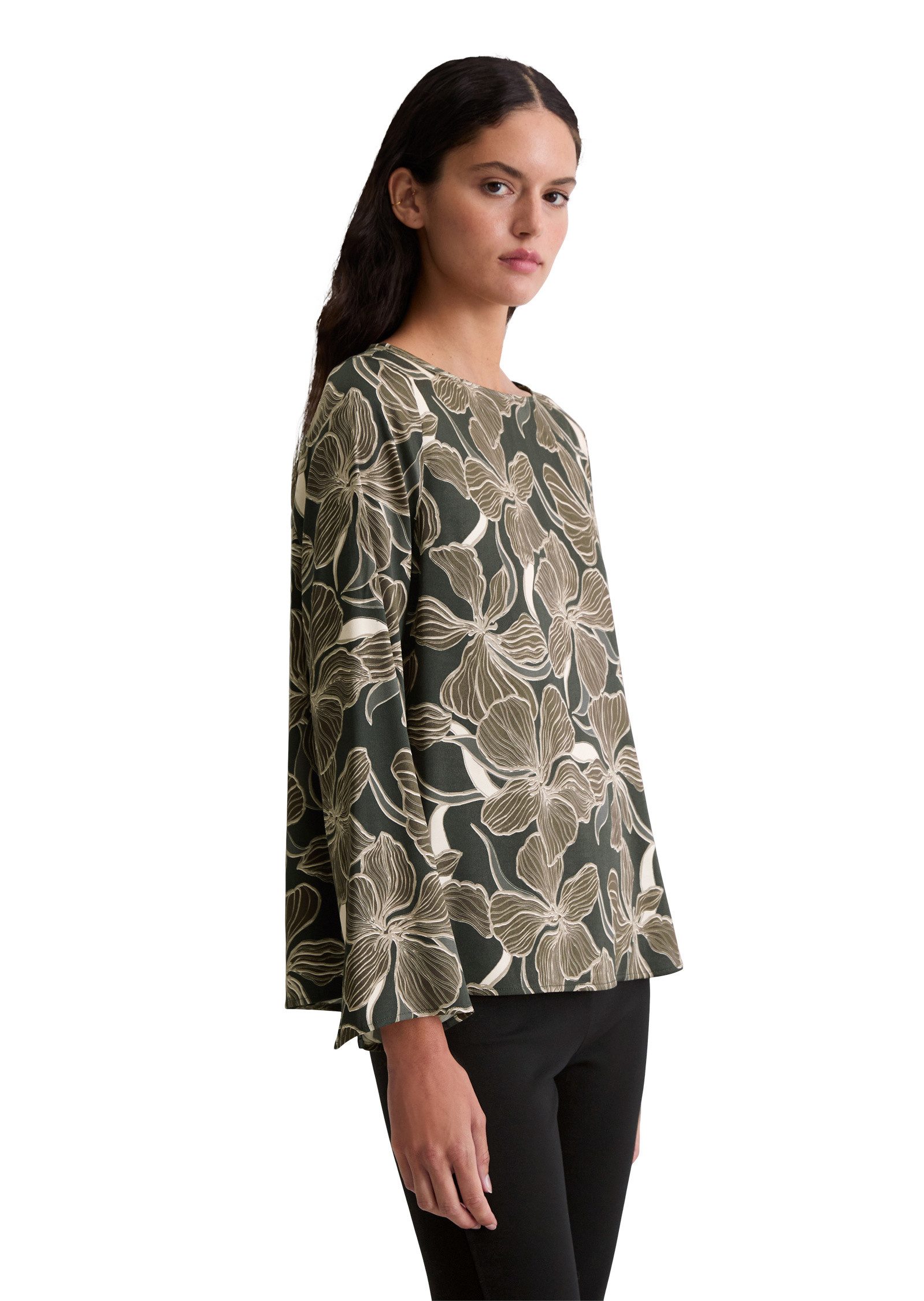 Marc O'Polo Langarmbluse aus Viskose-Satin-Stretch günstig online kaufen