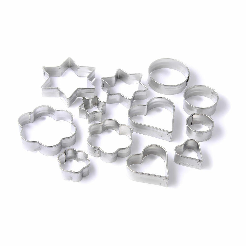 Zenker Ausstechform Terrassen-Ausstecher-Set 12-tlg., Weißblech