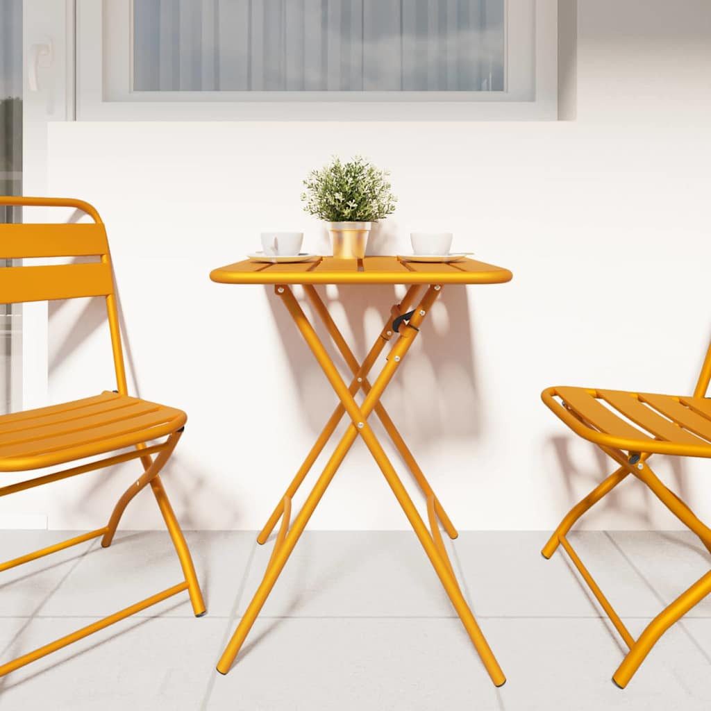 vidaXL Gartentisch Gartentisch Senfgelb 55 x günstig online kaufen