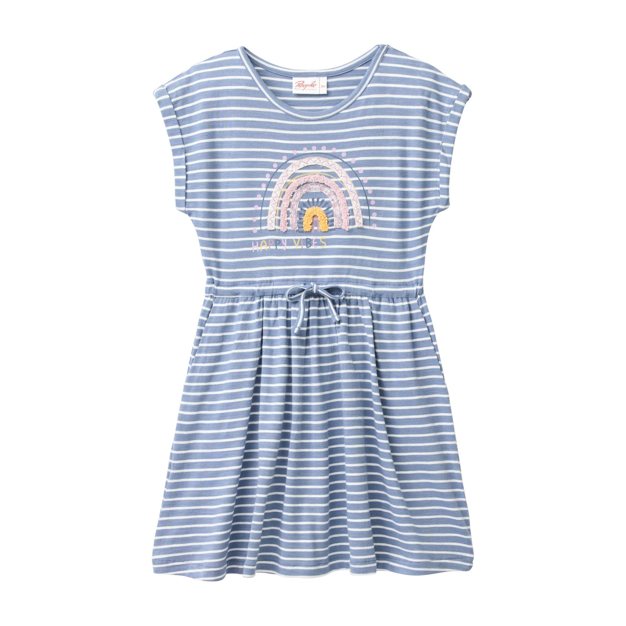 People Wear Organic Sommerkleid mit Motiv GOTS zertifiziert