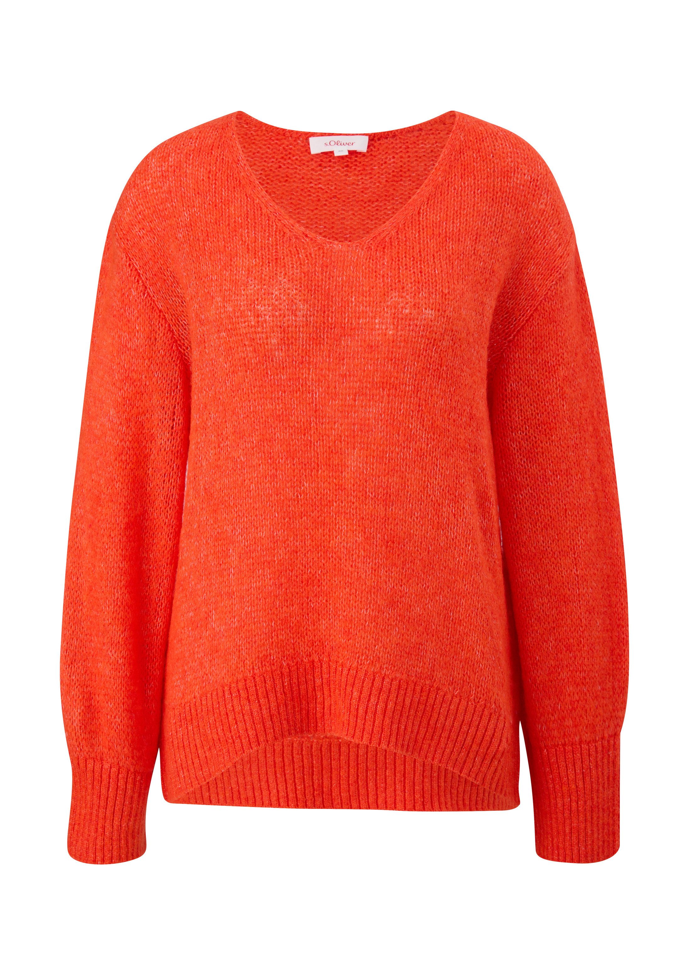 s.Oliver Longpullover Strickpullover Flauschiger Strickpullover