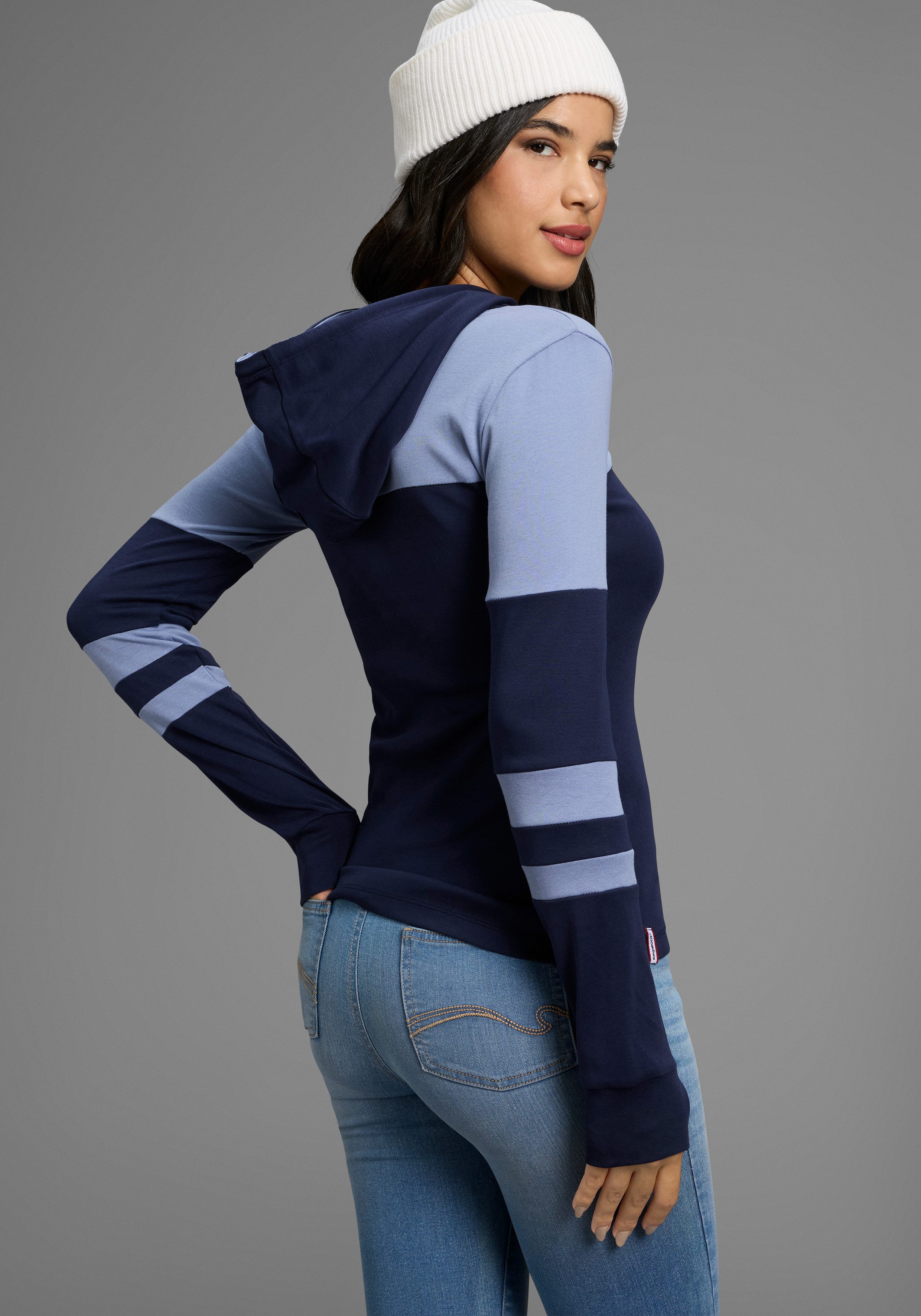KangaROOS Kapuzenshirt mit Colorblock günstig online kaufen