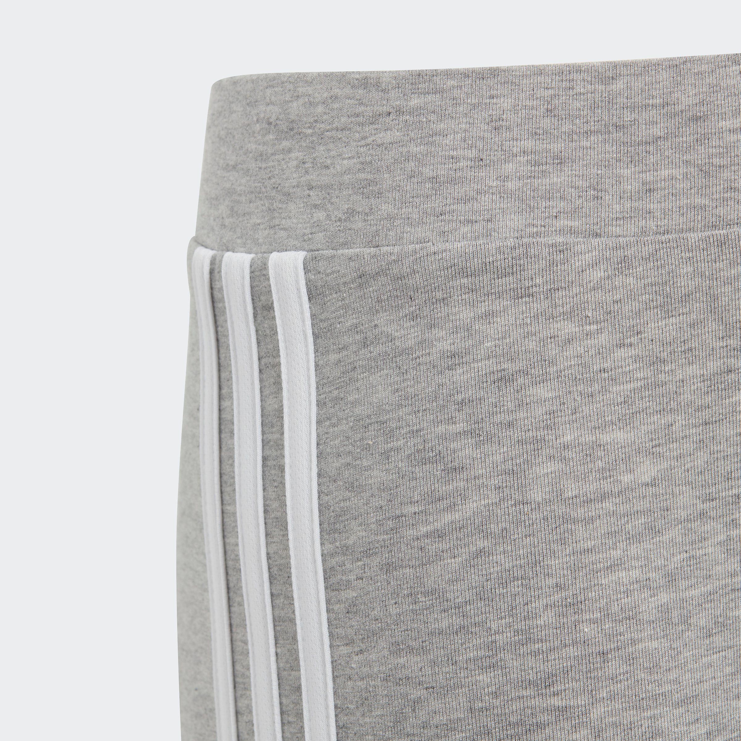 adidas Sportswear Leggings ESSENTIALS 3-STREIFEN (1-tlg) Heather White Medium COTTON / Grey