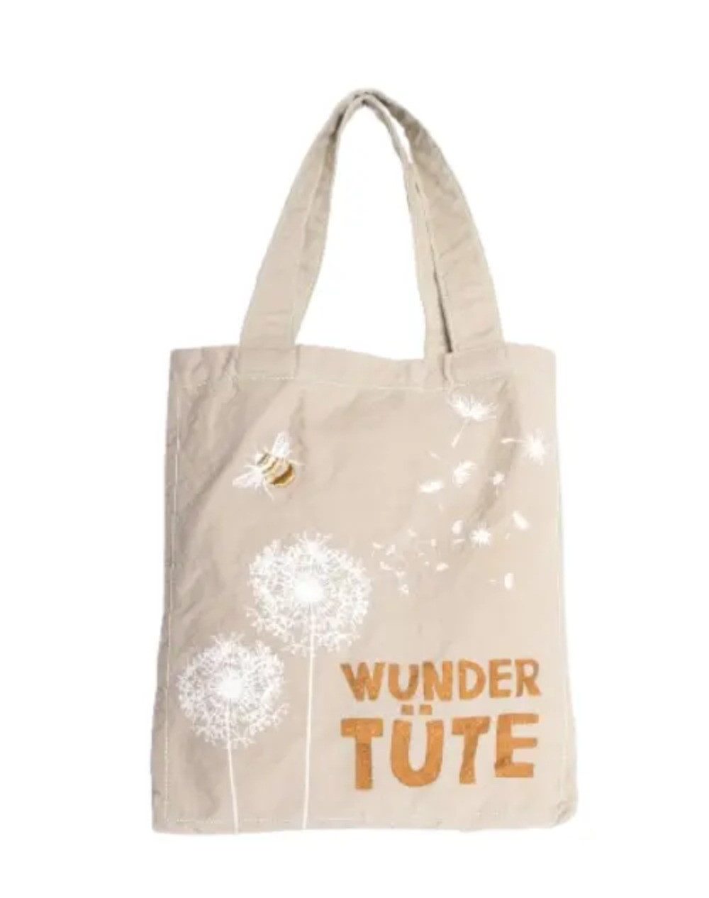 Beuteltasche Wundertüte Biene beige/weiß
