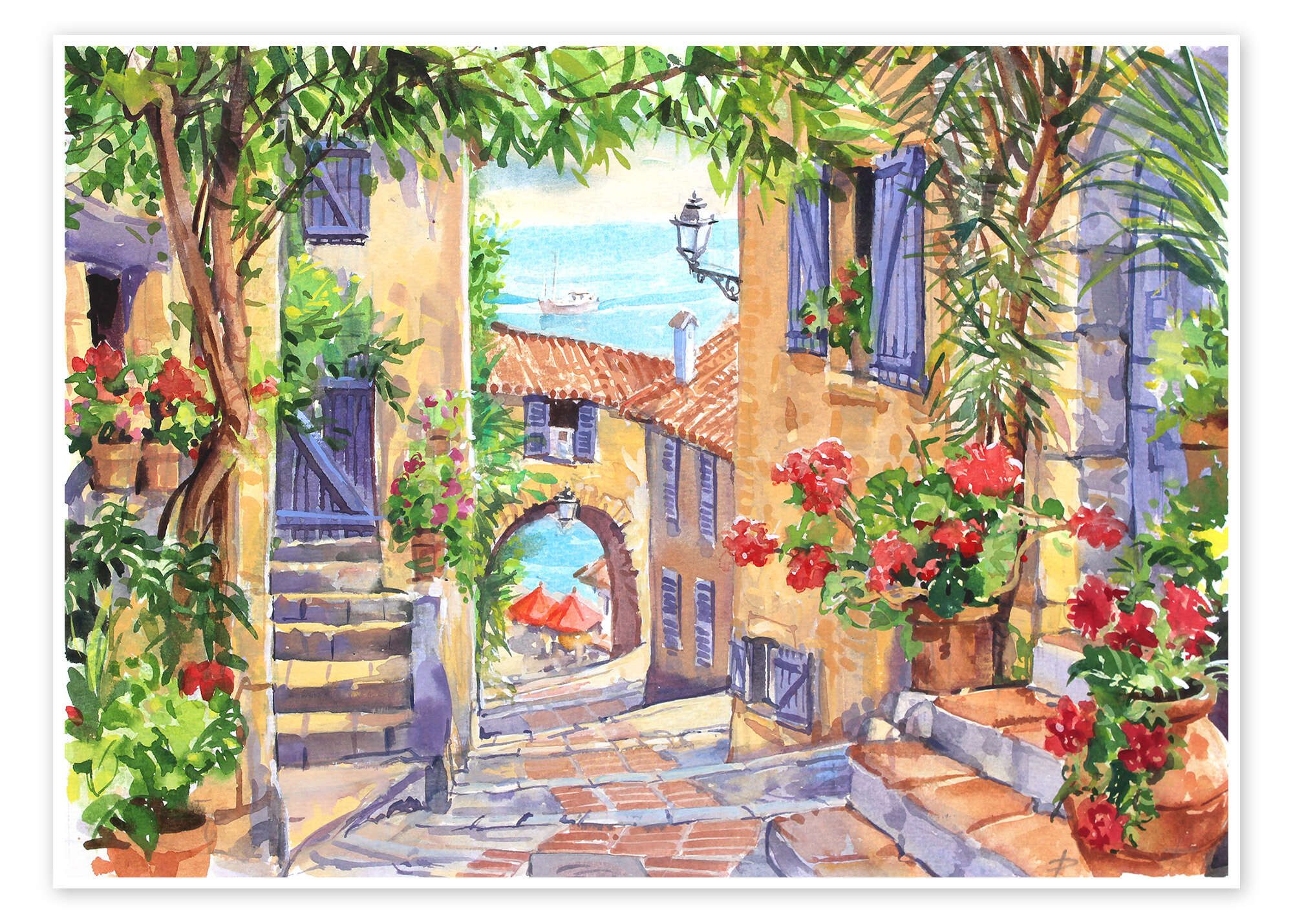 Posterlounge Wandbild Rötliches Sonnenlicht, Paul Simmons, erhältlich als Плакат, Leinwandbild, Wandsticker oder Acrylglasbild