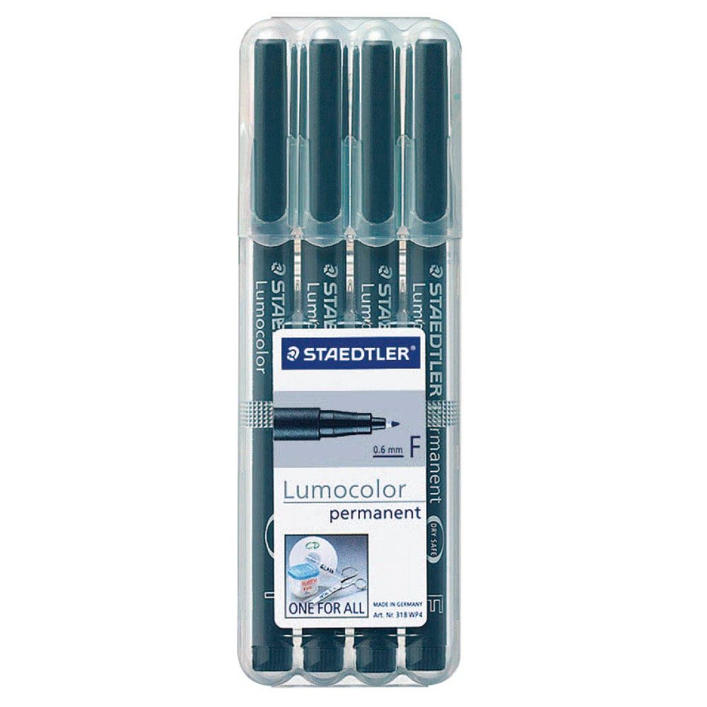 STAEDTLER Buntstift STAEDTLER 318-9WP4HZ Feinschreiber Lumocolor® permanent Universalstift