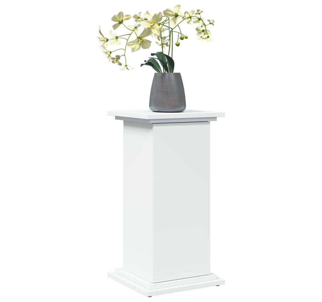 Thumbnail - vidaXL Blumenständer Postament mit Stauraum Weiß 31x30x60 cm Holzwerkstoff (1 St)