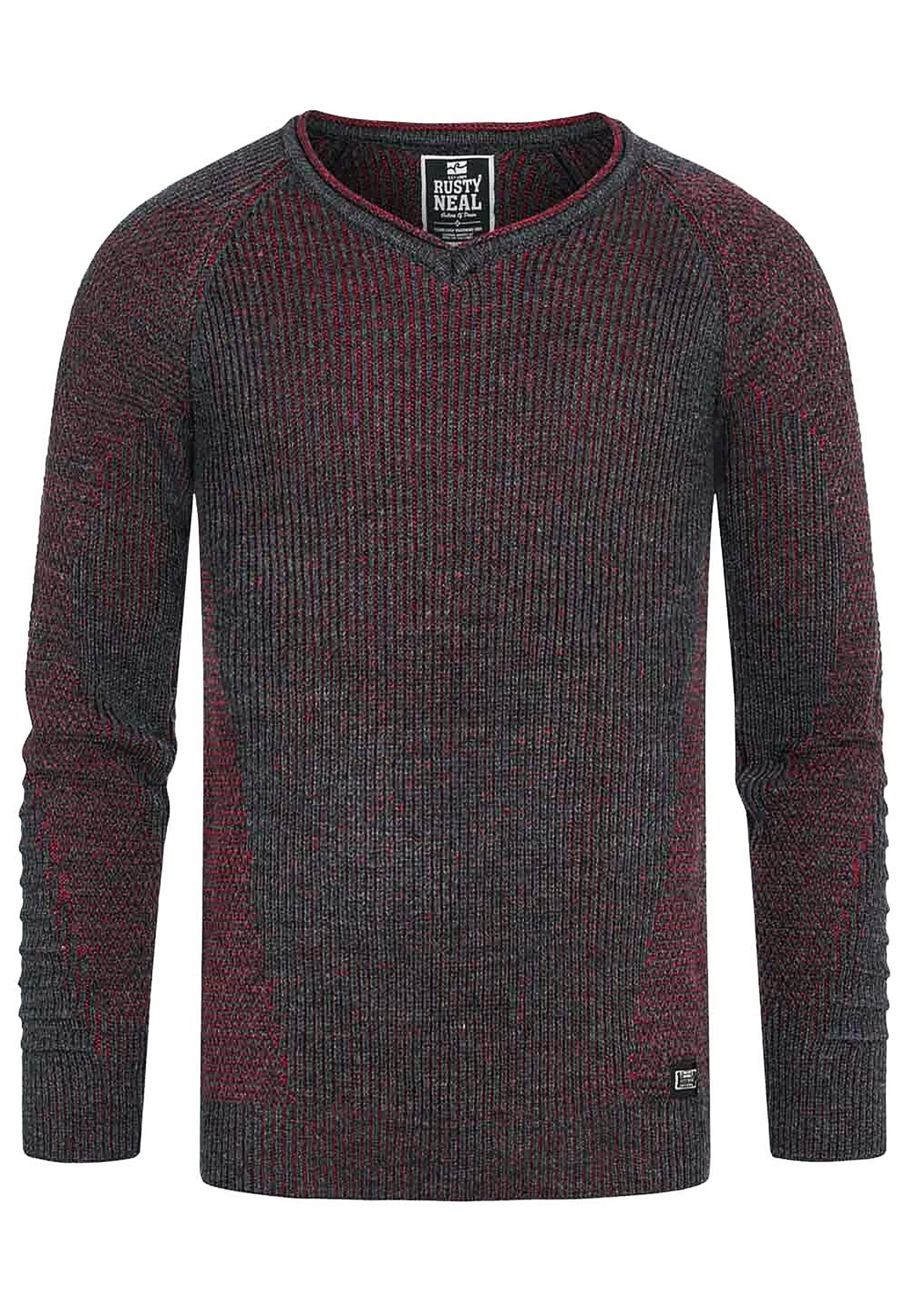 Rusty Neal Strickpullover mit ausgefallenem Strickmuster