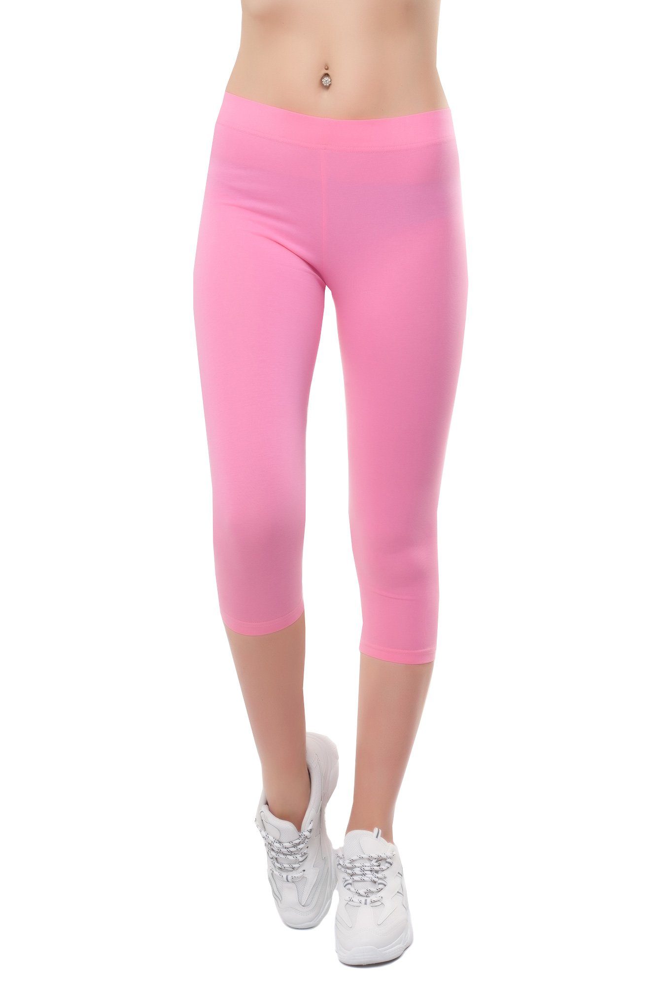 Basics mit Bongual Komfortbund Caprileggings rosa