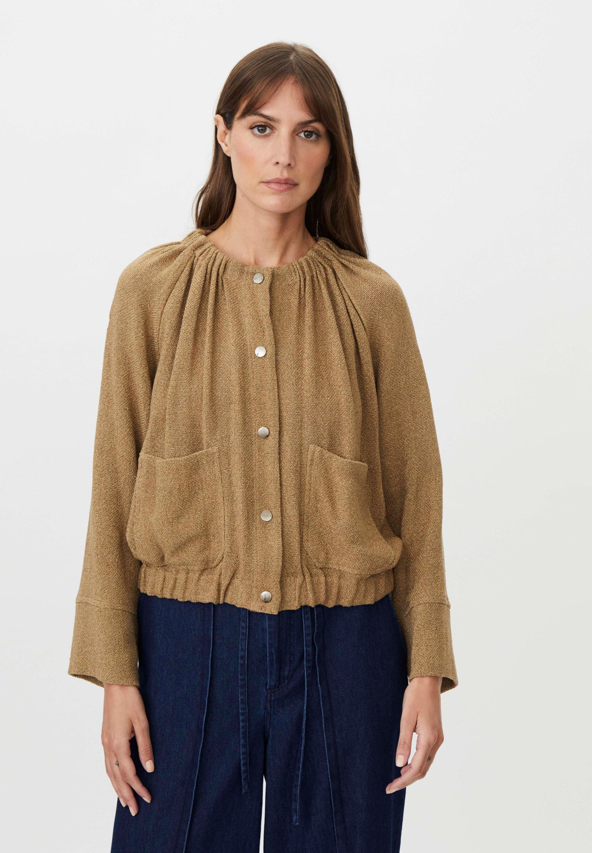 Masai Blusenjacke MaJisella Druckknöpfen und aufgesetzten Taschen