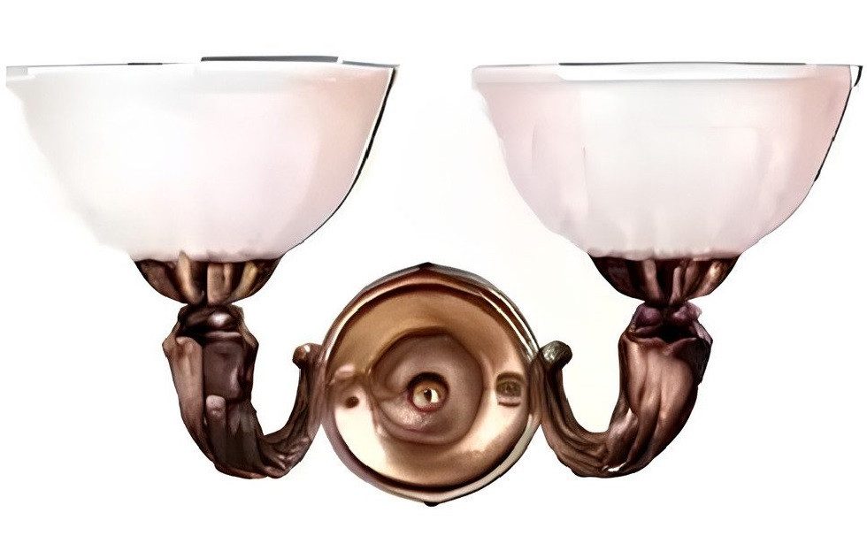 Xlmoebel Wandleuchte Beige Wandlampe mit goldenem Glas und eleganter Ästhetik, Keine Funktionen, Leuchtmittel wechselbar, Hergestellt in Europa