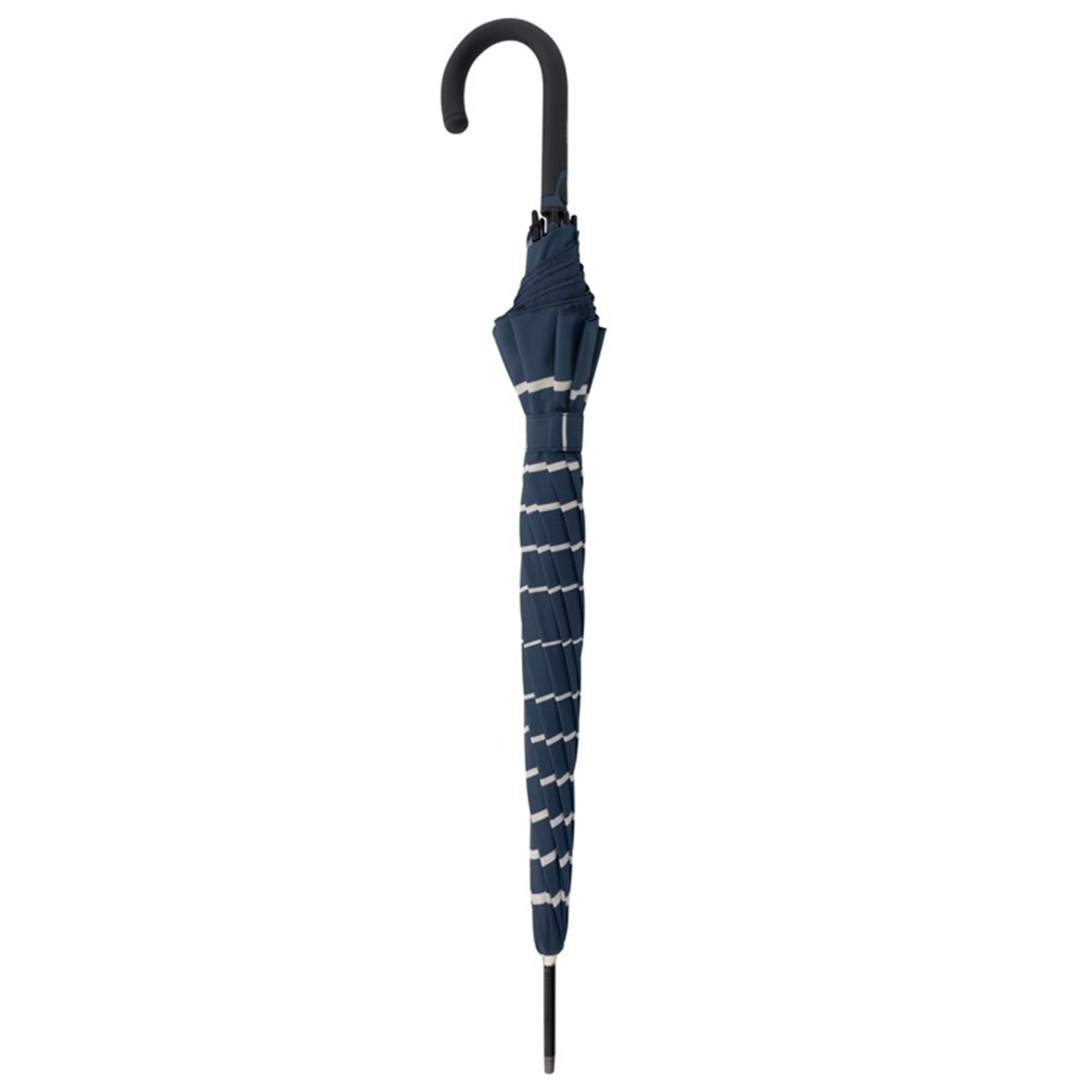 Navy doppler® Fiber, 93cm Stockregenschirm Streif