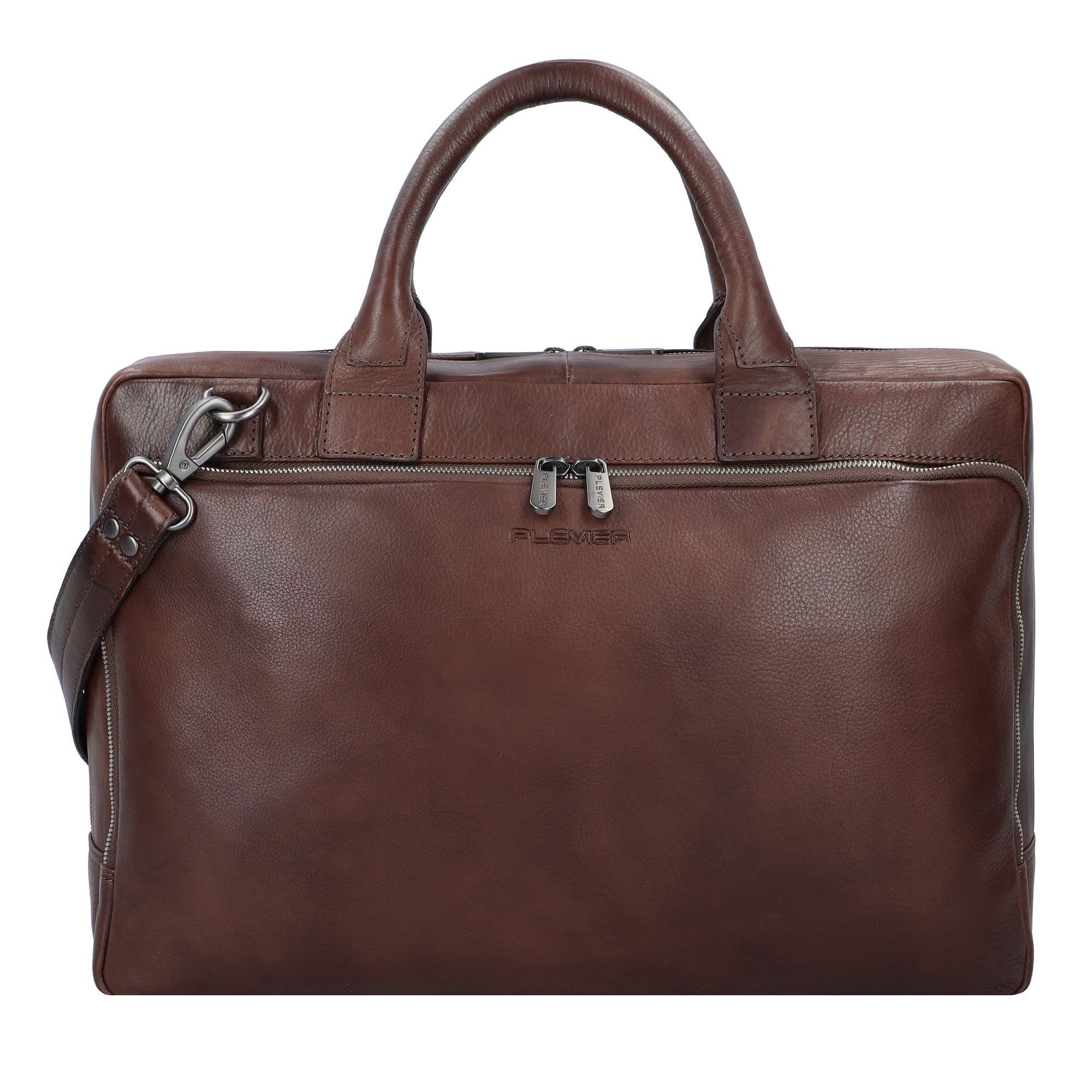 Plevier Aktentasche Vintage, Leder