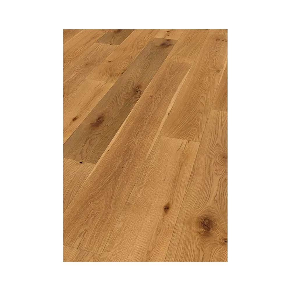 Woodstore24 Паркет Rustikale Eiche Landhausdiele XXL Boden - gebürstet & geölt, Bodenbelag Klicksystem, extra Breite Dielen & angenehme Haptik, Natürliche Landhausoptik mit geölter Oberfläche, braun, 3,16 m²/Paket, L 220cm x B 24cm x D 1,5cm