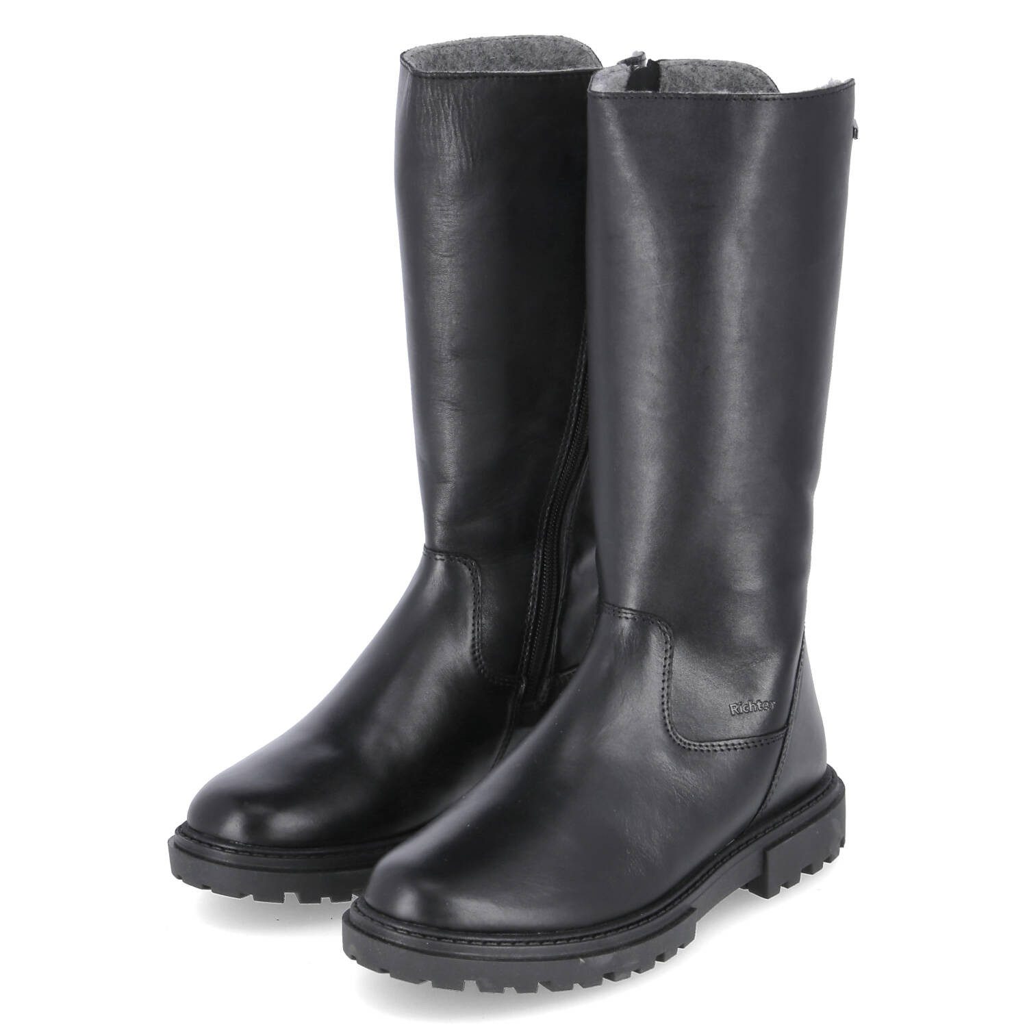 Richter Richter 4302-6131-9900 Unisex Glattleder schwarz Stiefel