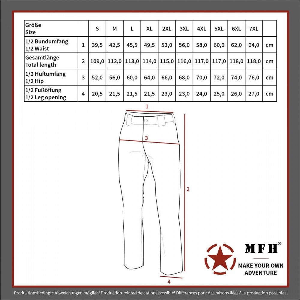 MFH Cargohose US Kampfhose BDU von MFH - Militärhose – Bild 4 von 4