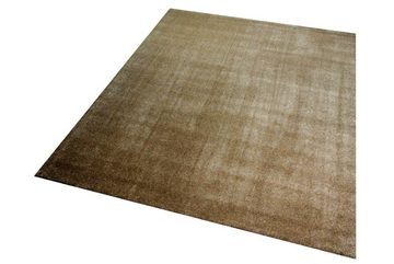 Teppich Moderner Teppich Wohnzimmerteppich uni einfarbig taupe braun, Carpetia, rechteckig, Höhe: 17 mm