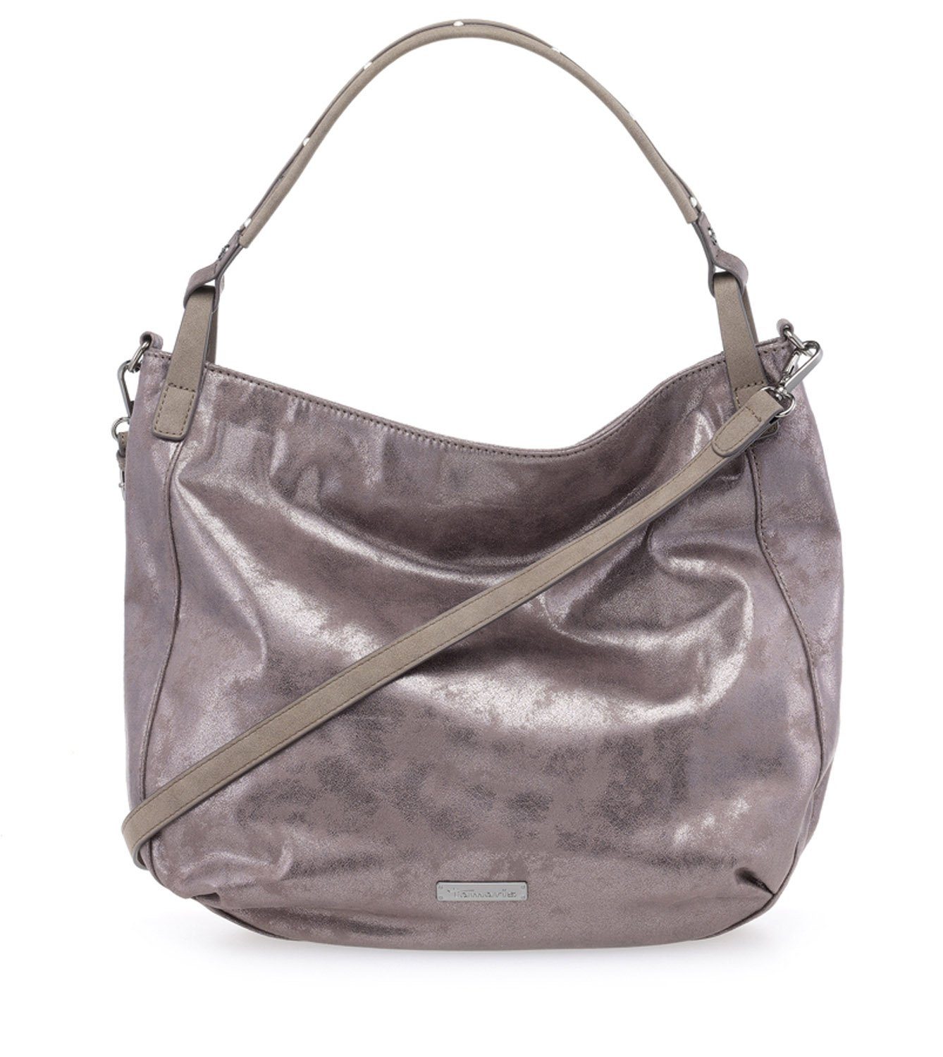Tamaris Schultertasche Ashley (Set), Damen Hobo Bag L Handtasche Schultertaschen Nieten