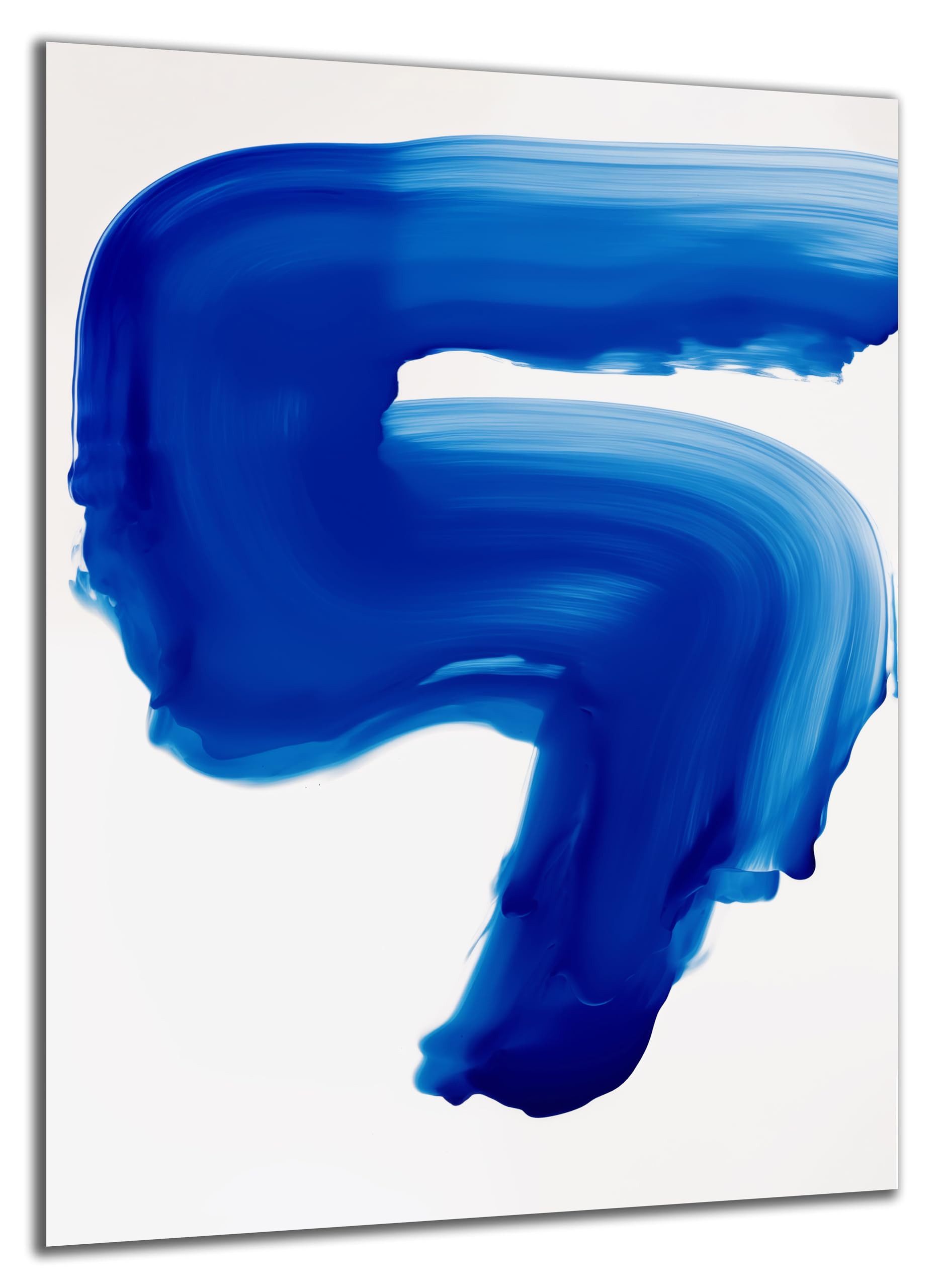 DARO Design Wandbild Modern Abstrakt Leinwandbild Wandbilder Wand Deko Bilder, (Abstrakt Blaue Kunst - Bild klein Wohnzimmer Schlafzimmer Esszimmer Büro Flur Einteilig Hochformat Fotodruck Modern Abstrakt Kunst), 30x20 cm
