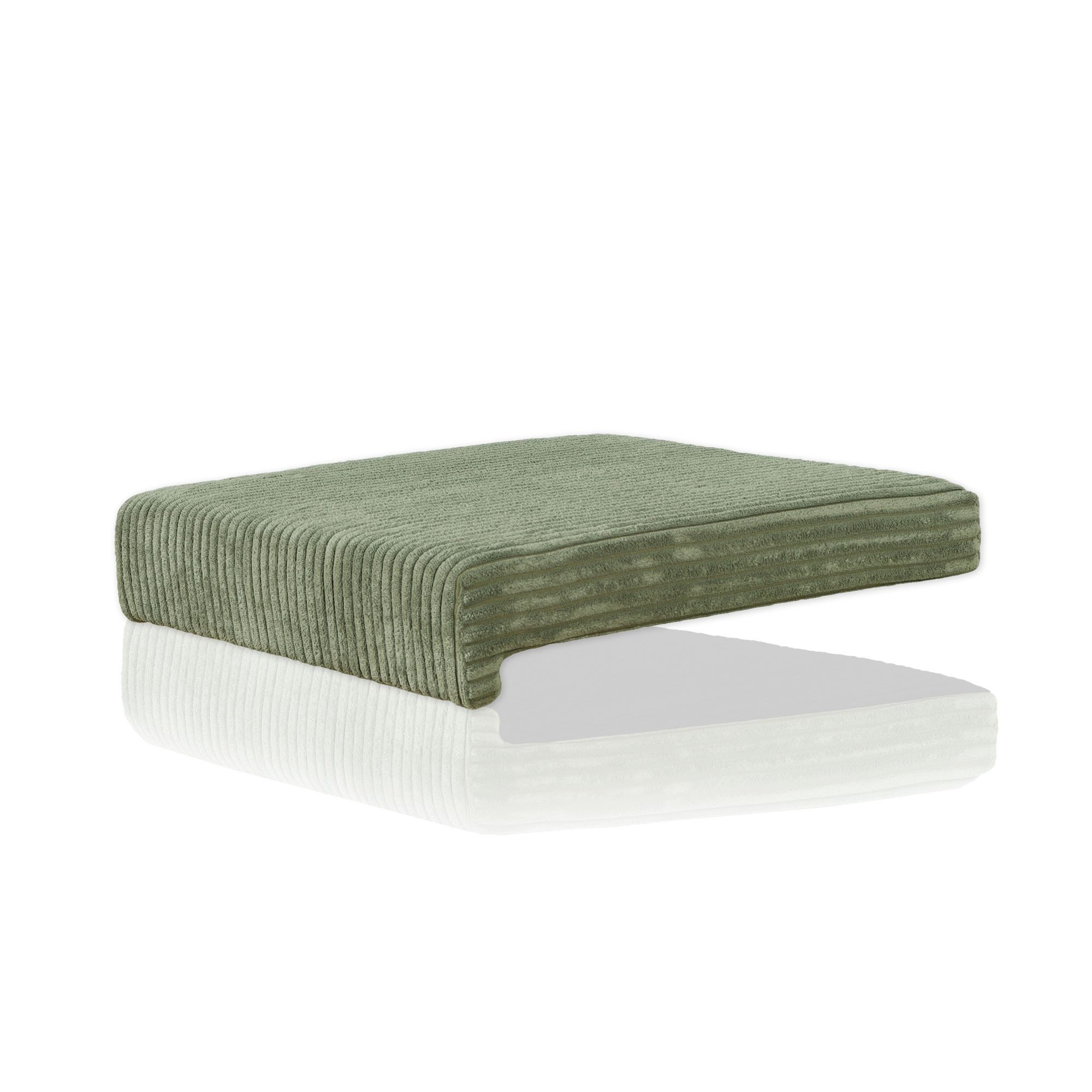 Lycce Bankauflage Bankauflage Klemmkissen 1 Leiste, Cordstoff extra Polsterung, (1 St), für Banktiefe ab 35 cm, verrutscht nicht, versch. Farben