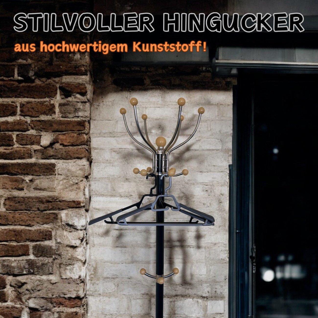 Engelland Kleiderbügel mit drehbarem/einklappbarem Haken, ausziehbare/breit günstig online kaufen