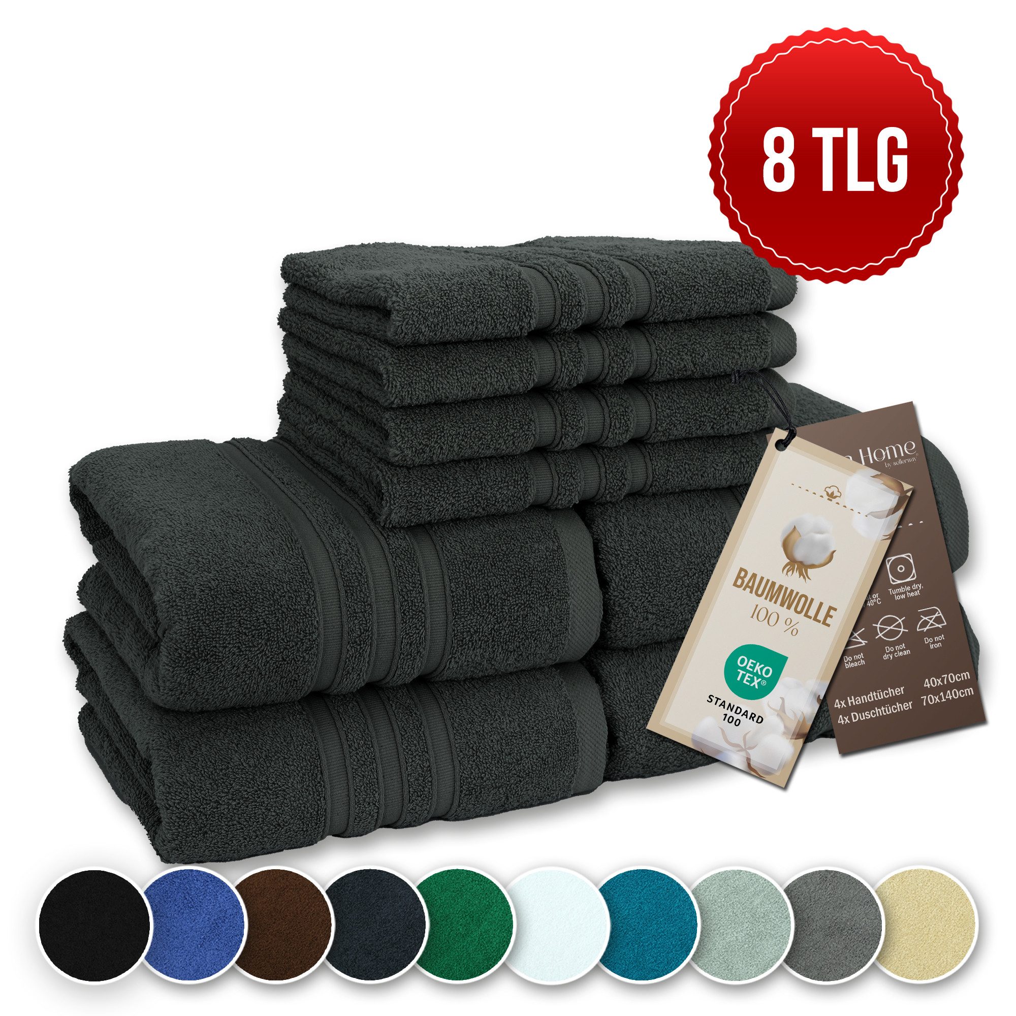 Veluna Home Badetücher Duschtücher Set, Duschtücher günstig online kaufen