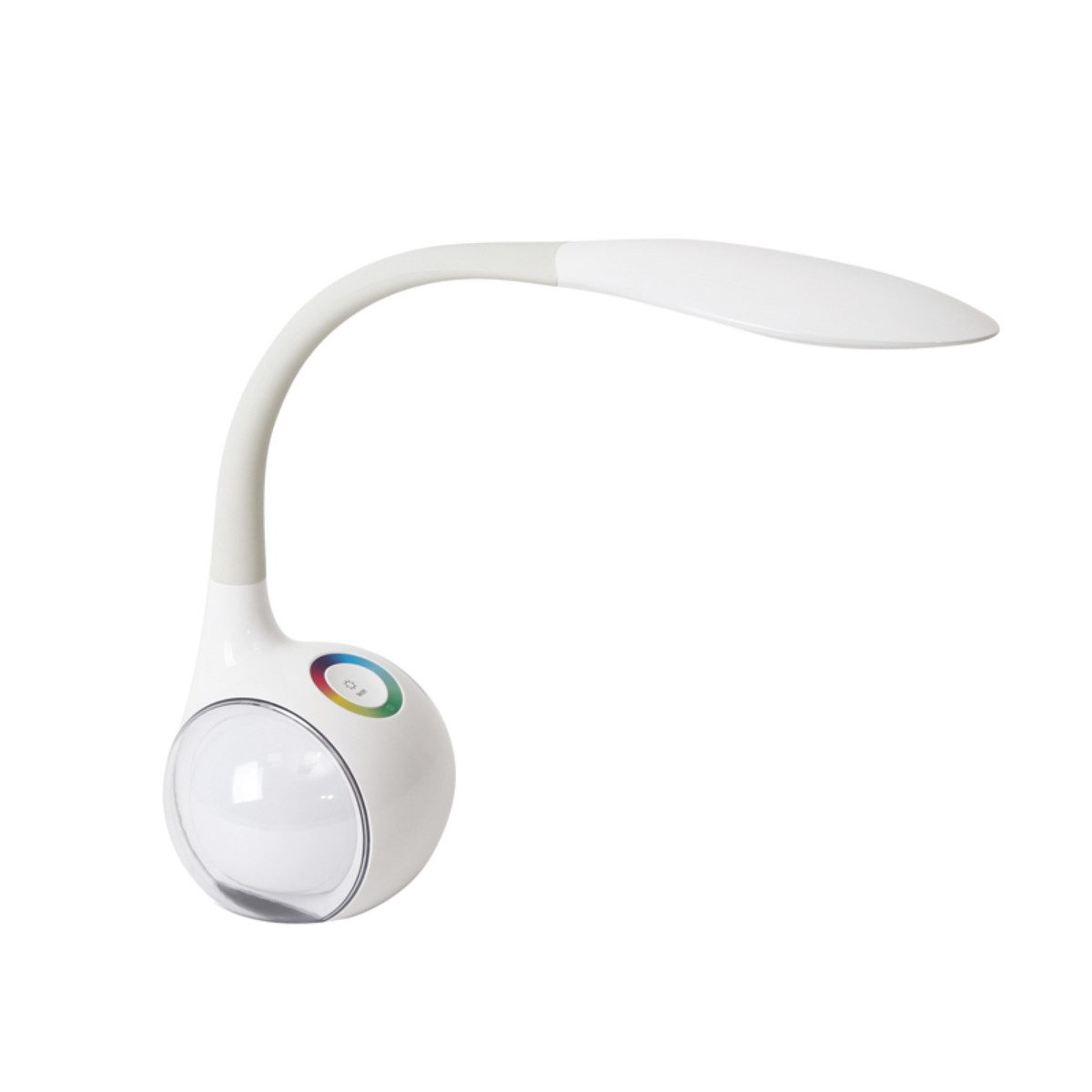 Platinet LED Schreibtischlampe PDL20, LED fest integriert, Kaltweiß, Integriertes Nachtlicht mit regelbarer Intensität