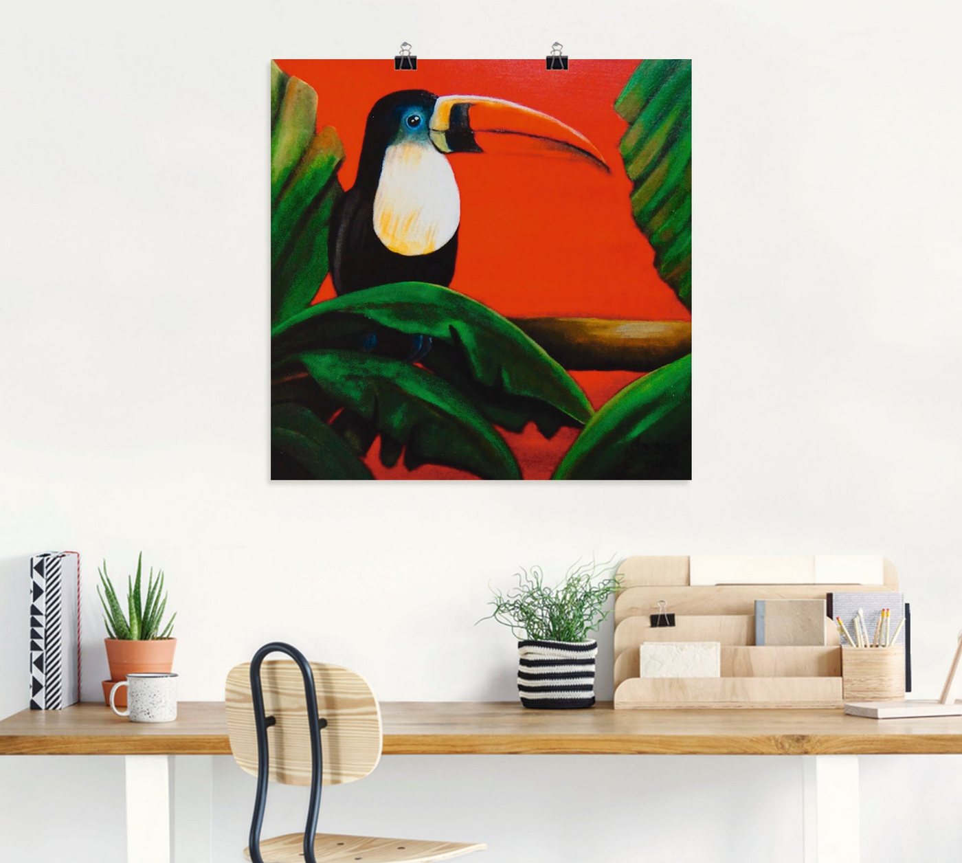Artland Wandbild »Tukan«, Vögel (1 Stück), in vielen Größen & Produktarten -Leinwandbild, Poster, Wandaufkleber / Wandtattoo auch für Badezimmer geeignet-kaufen