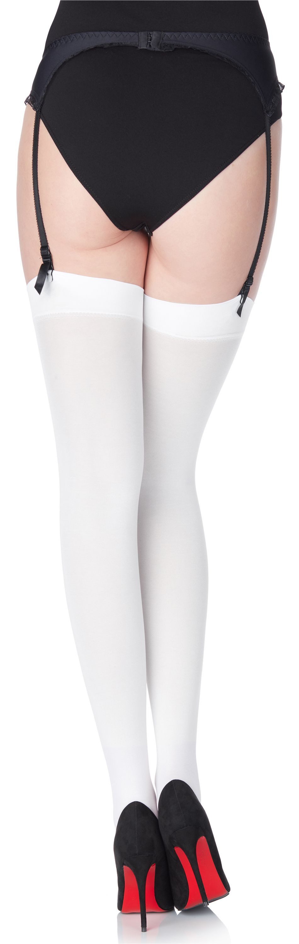 Merry Style Strapsstrümpfe Damen Mikrofaser Strapsstrümpfe MS 799 40 DEN elastischer Bund