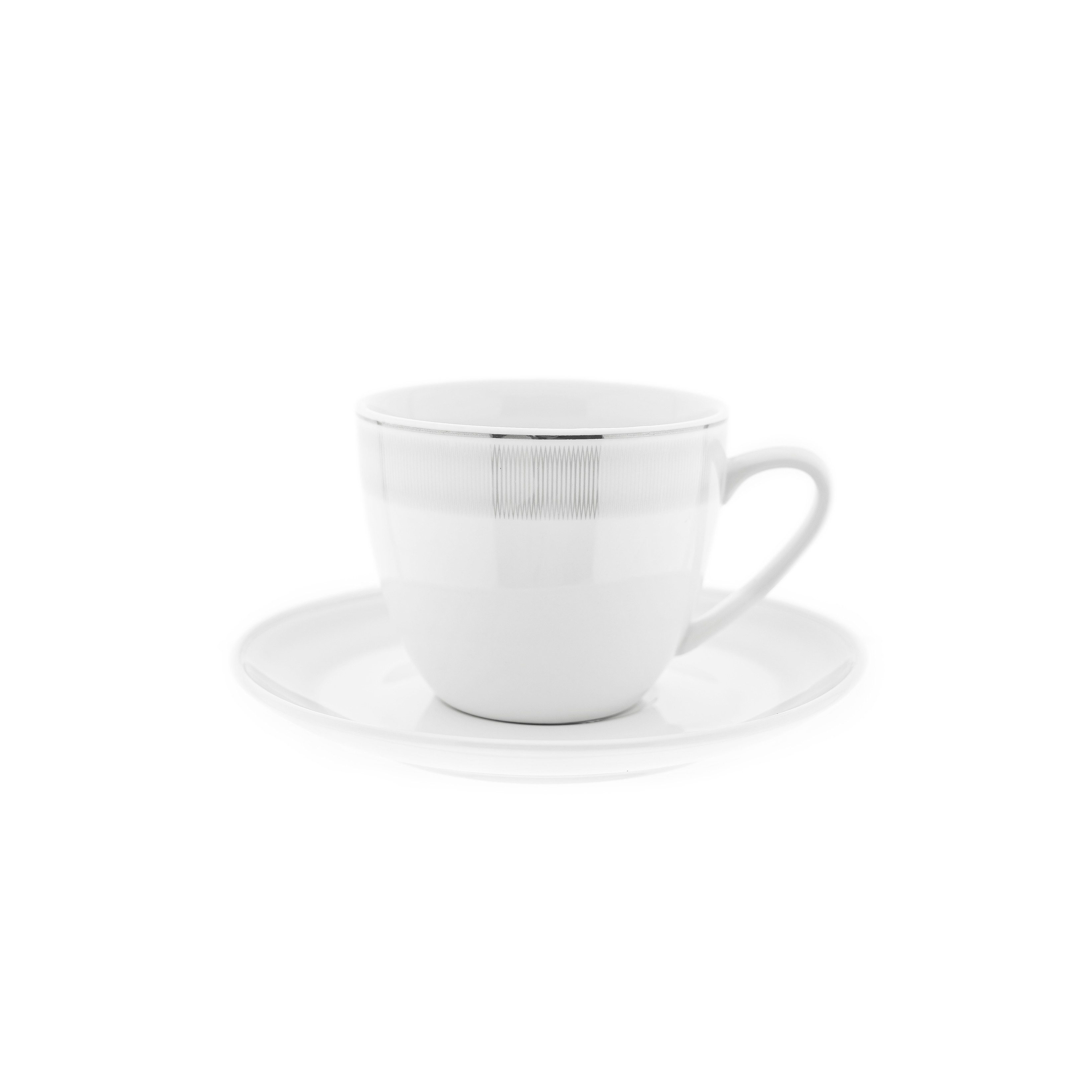 Weissberg Kaffeeservice Kaffeetassen-Set 12-teilig - 175 ml (12-tlg), 6 Personen, Porzellan, für 6 Personen, 12-Teile, au hochwertigem Porzellan