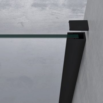 doporro Duschwand Luxus Duschwand Walk-In Dusche mit Stabilisator Klarglas Bremen, Einscheibensicherheitsglas
