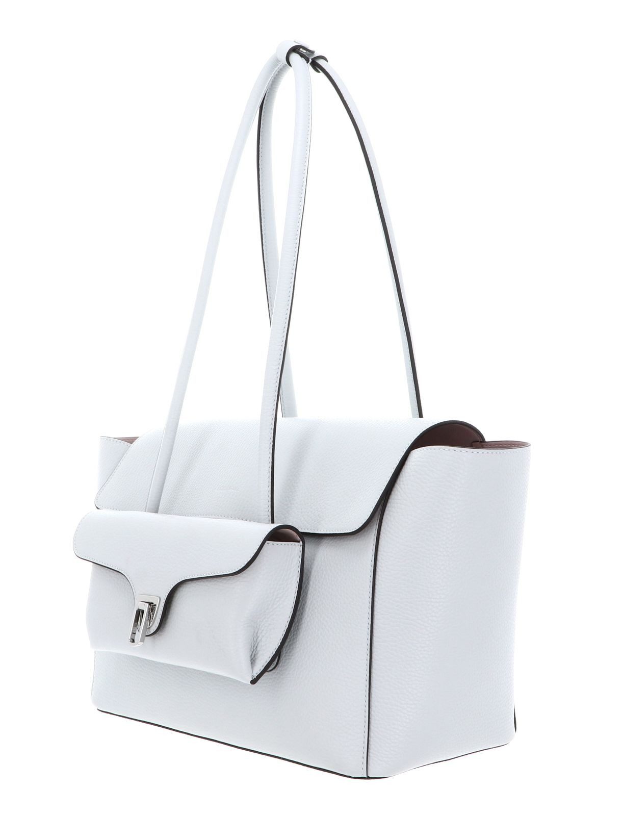 COCCINELLE Shopper Grained Leather Handbag (Set, 2-tlg), aus echtem Rindsleder