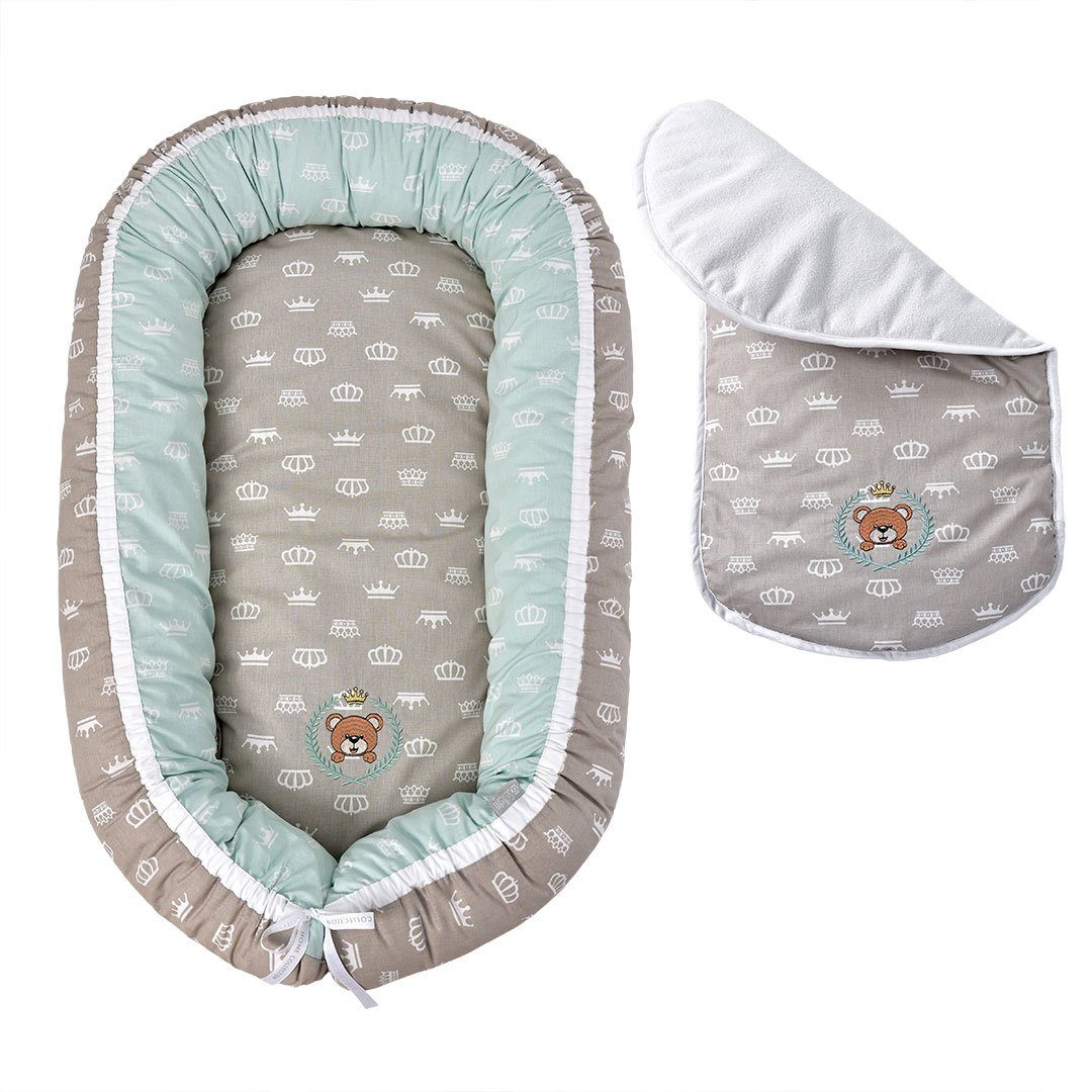 SEI Design Kuschelnest Babynest Nestchen Babynestchen, (Stillkissen mit Bezug, 1-tlg), Bezug 100% Baumwolle