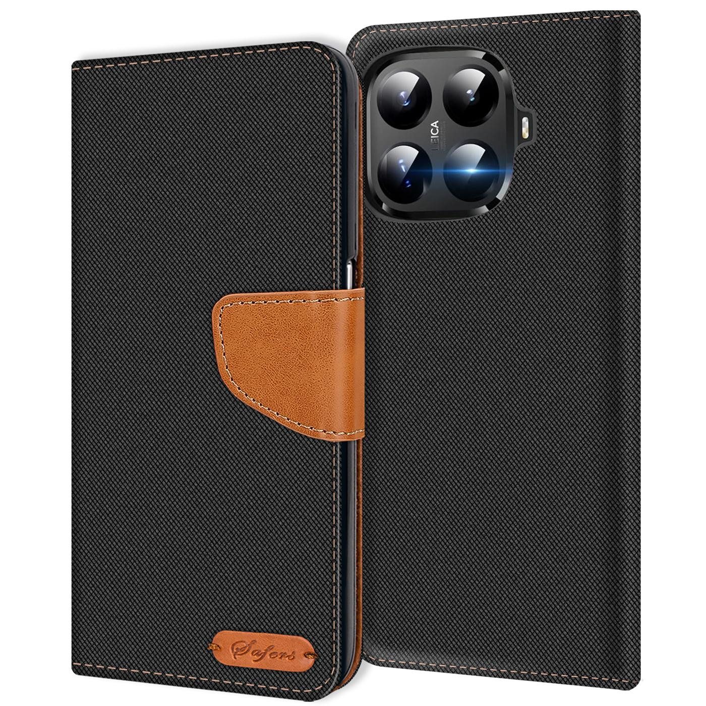 CoolGadget Handyhülle Denim Schutzhülle Flip Case für Xiaomi 15T Pro 6,83 Zoll, Book Cover Handy Tasche Hülle für Xiaomi 15T Pro Klapphülle