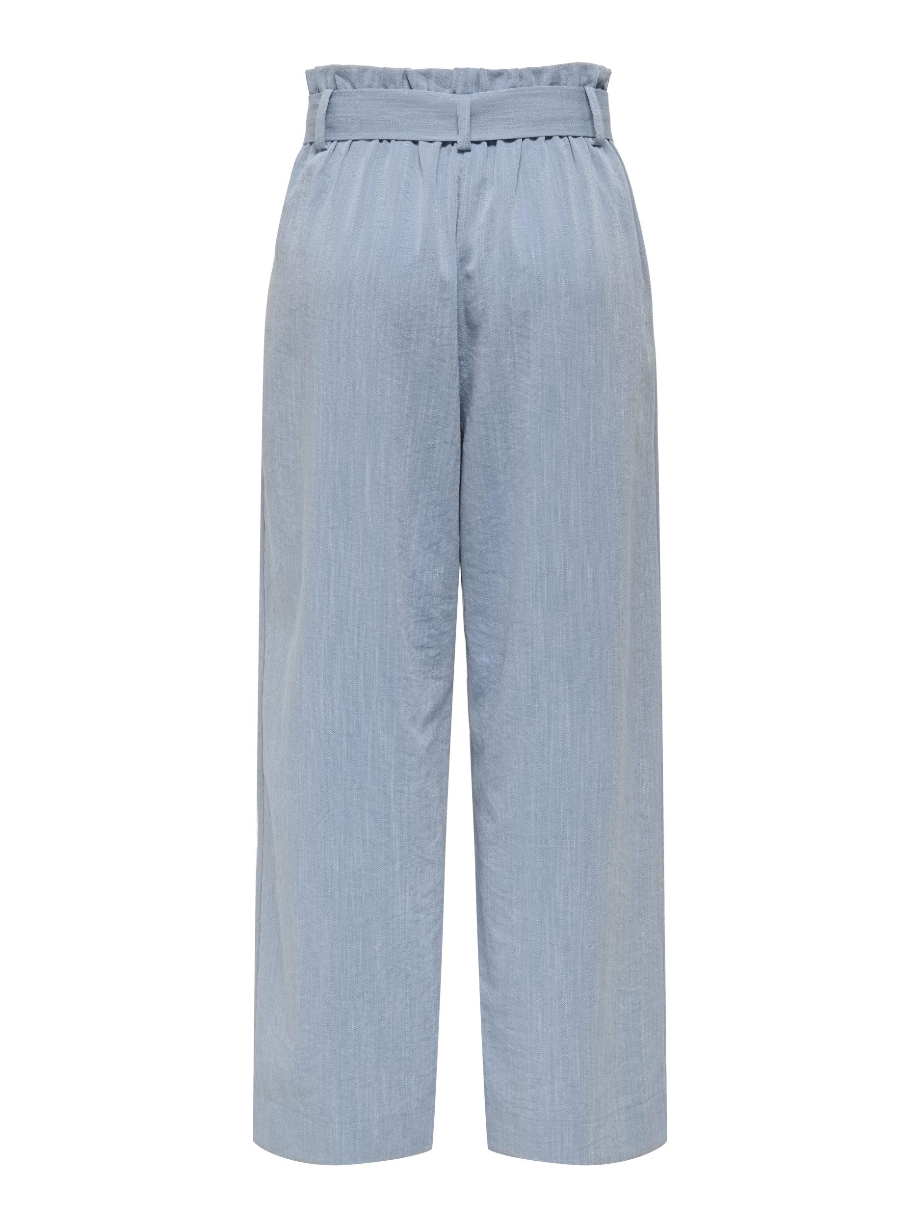 ONLY Chinos ONLMARSA SOLID PAPERBAG PANT WVN NO, Faded Denim/MELANGE günstig online kaufen
