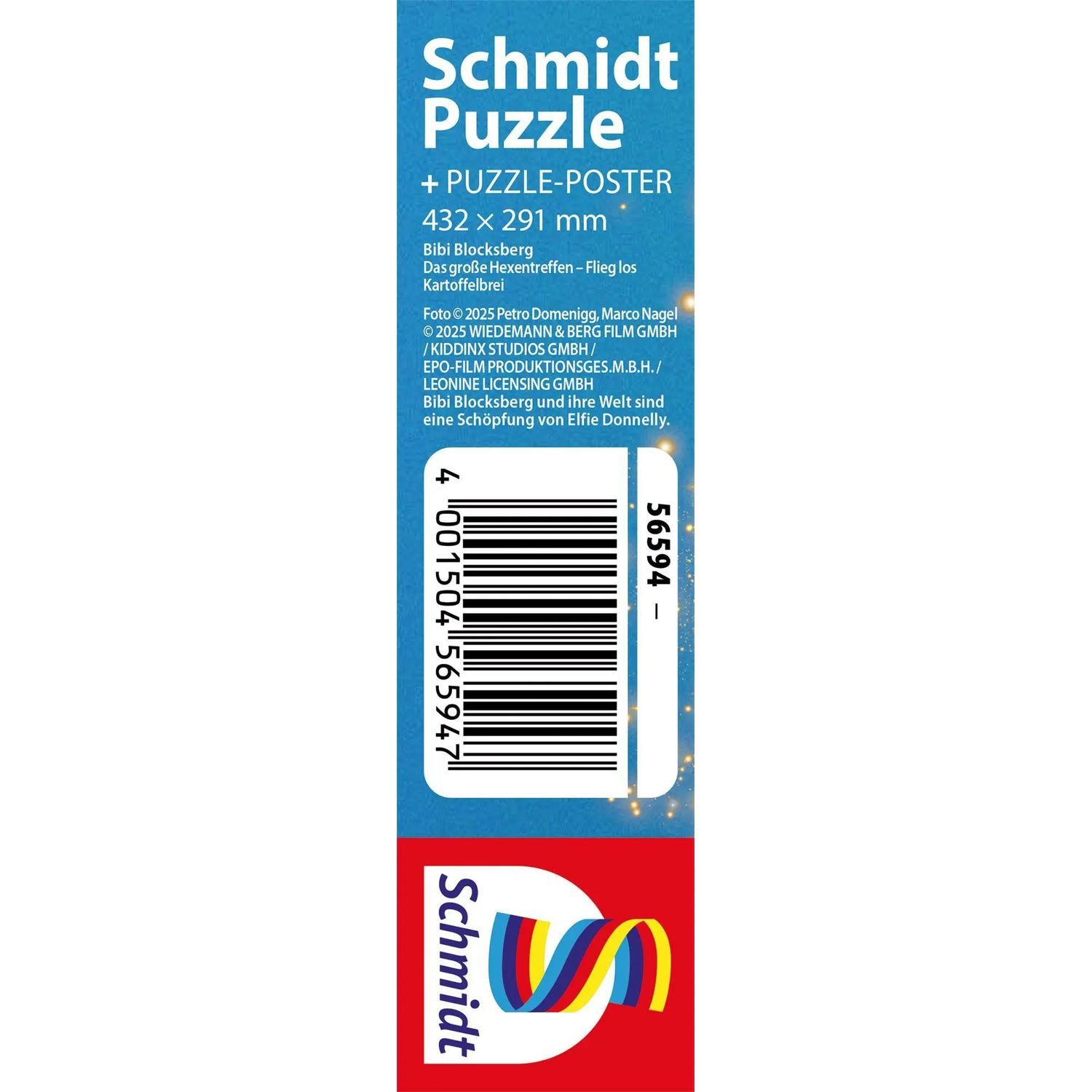 Schmidt Spiele Puzzle Das große Hexentreffen, Flieg los Kartoffelbrei, 200 Teile, 200 Puzzleteile