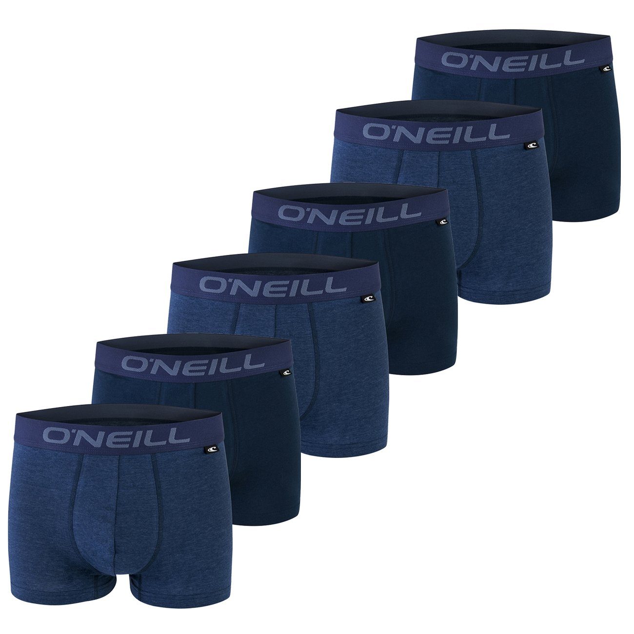 O'Neill Boxershorts Men boxer O'Neill plain Multipack (6-St) mit Logo Webbund