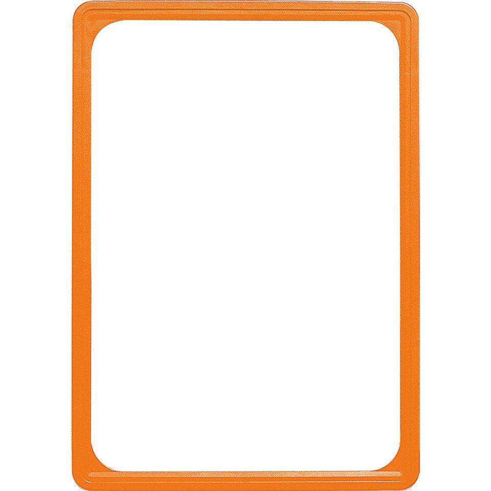 König Werbeanlagen orange, Kunststoffrahmen, DIN A4 Zeitungsständer Kunststoff, inkl.Befestigungsmaterial