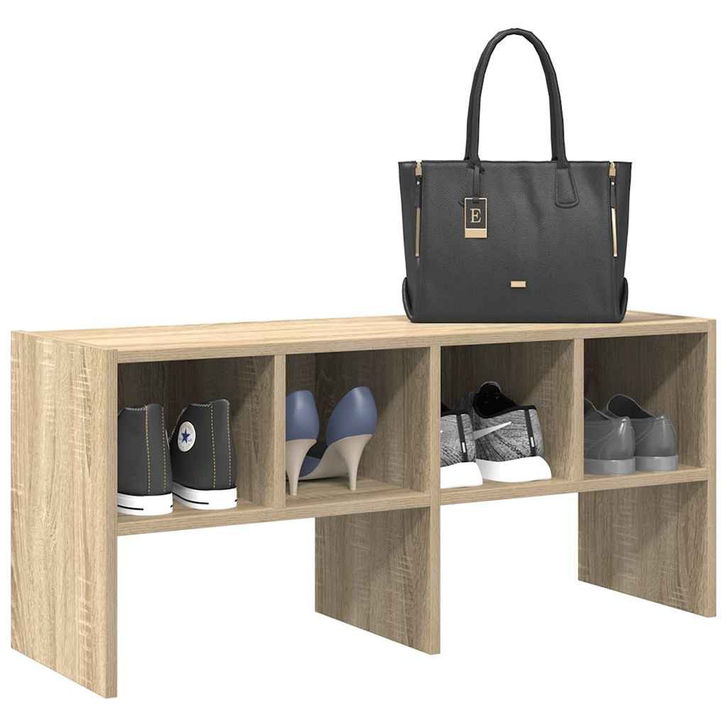 vidaXL Schuhschrank NA Schuhregal stapelbar aus Holz 89,5x30x40 cm für optimalen Stauraum