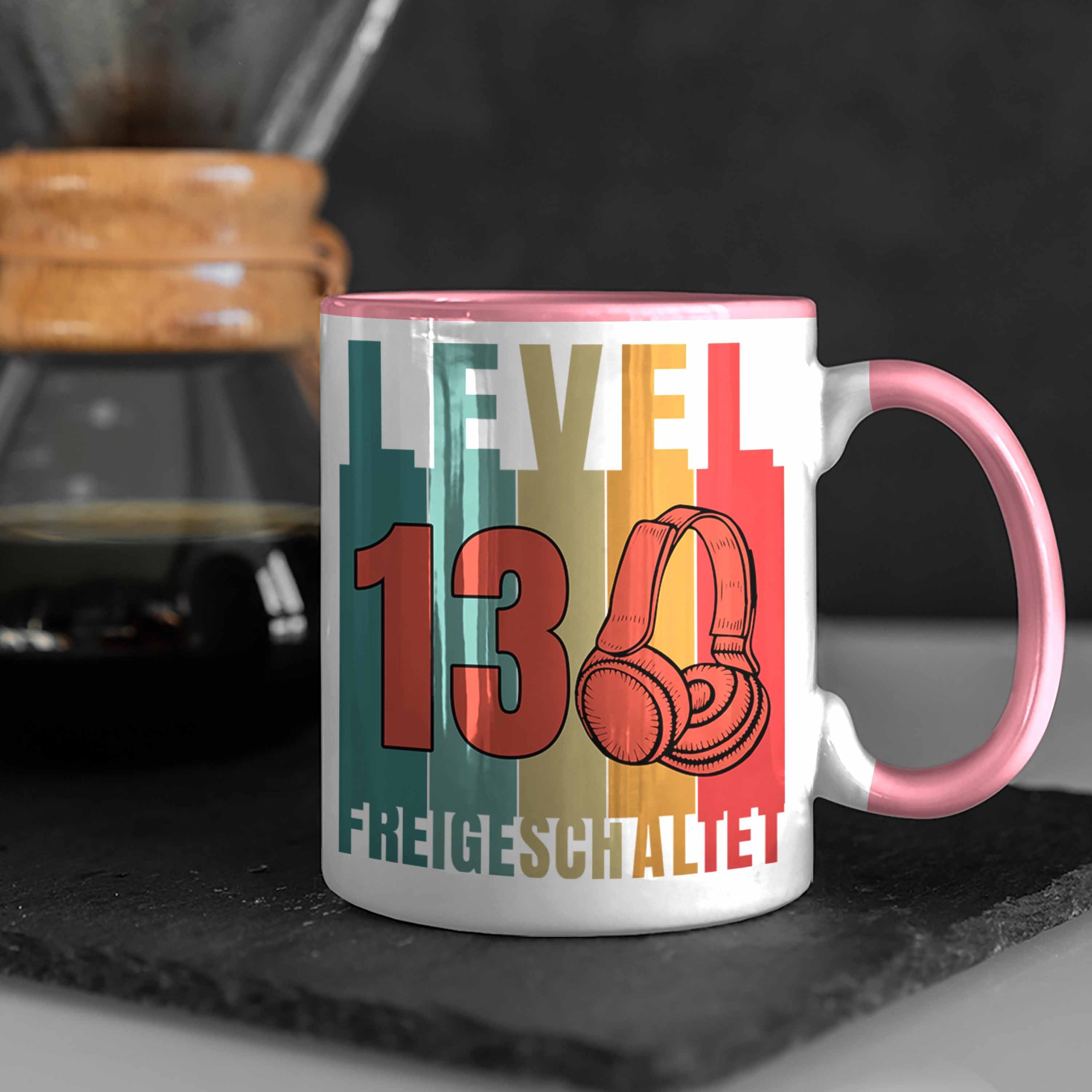 Trendation Tasse Zocker - Gamergirl Junge Gamer Geschenk Geburtstag Gamer 13. Tasse Trendation Geschenkidee Geburtstag Rosa 13er Lustige Geburtstag