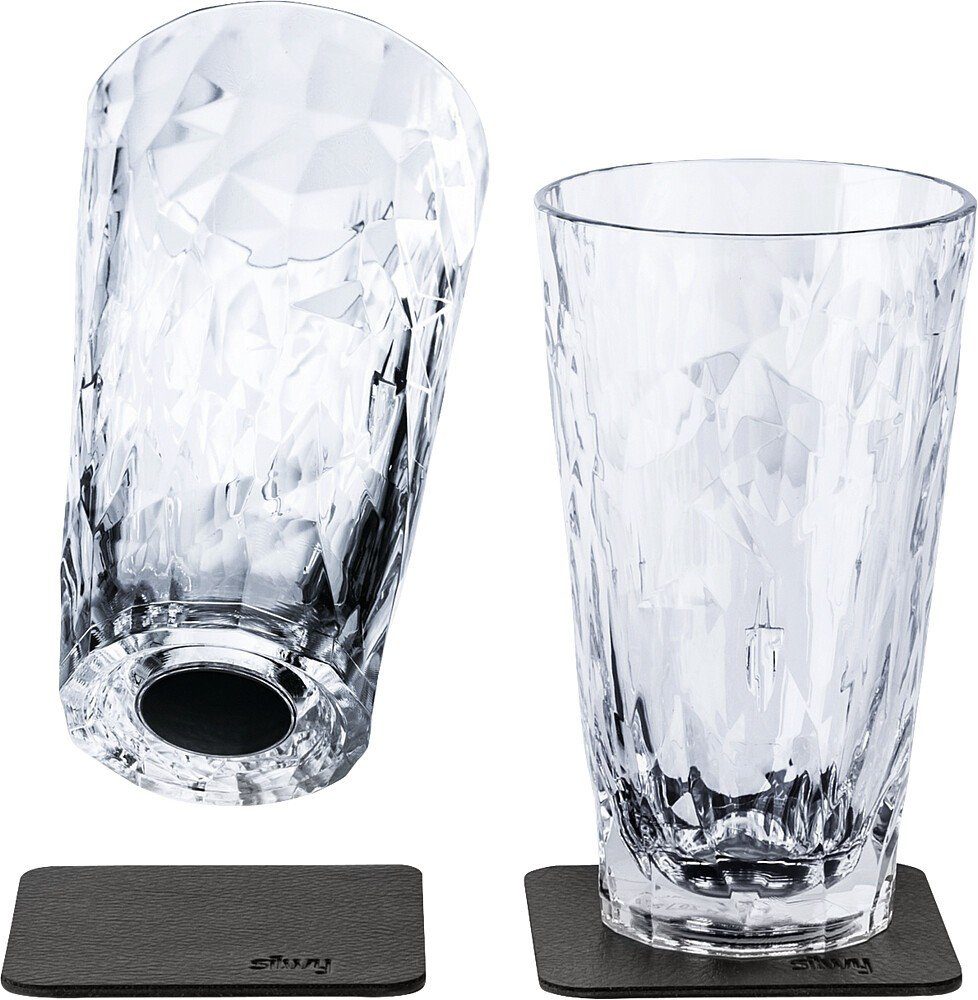 CHIFIGNO 2er-Set Durchsichtige Apothekergläser – Mit Marienkäfer-Print, Für Watte, Schmuck & Mehr