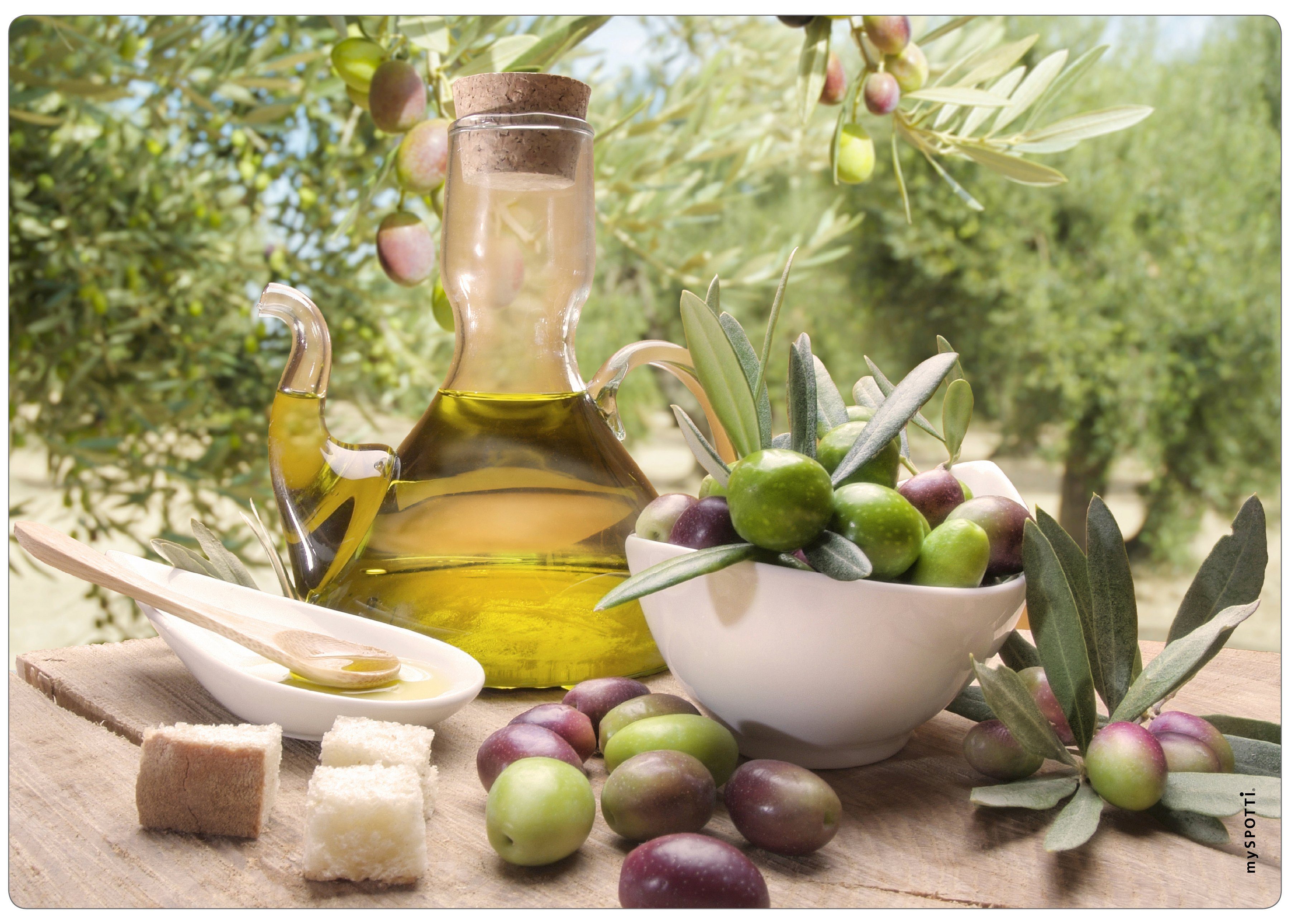 MySpotti Küchenrückwand pop, Olivenöl | Küchenrückwände