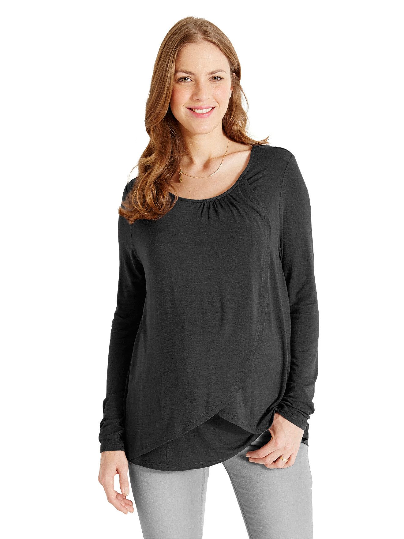 Langarmshirt Shirt für Schwangerschaft & Stillzeit