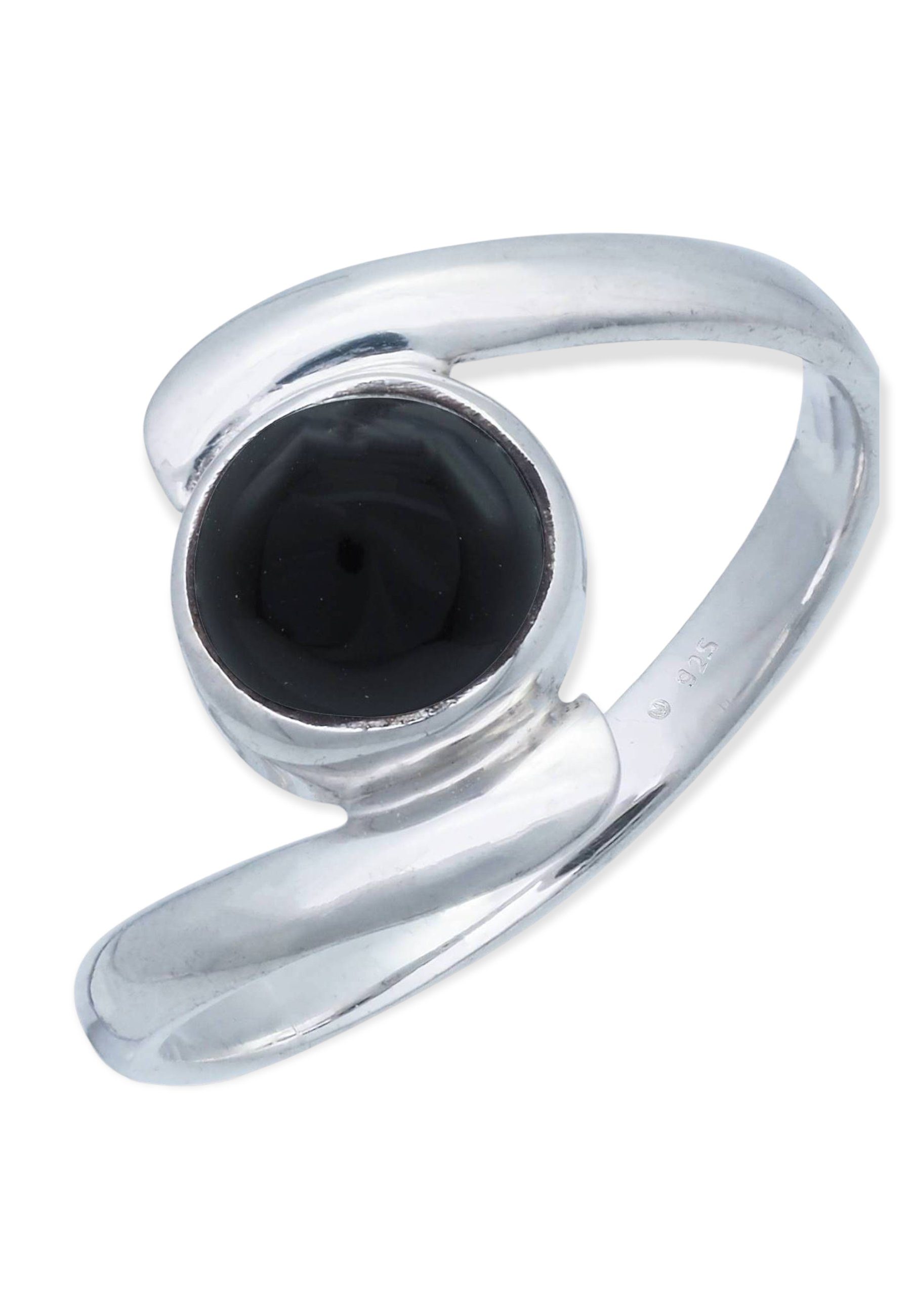 mantraroma Silberring 925er Silber mit Onyx