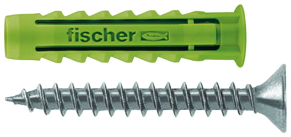 fischer Spreizdübel (524866), 65-tlg), x Spanplattenschraube (Set, 40 30, Green 45 x x 4,5 6 45 SX Spreizdübel x