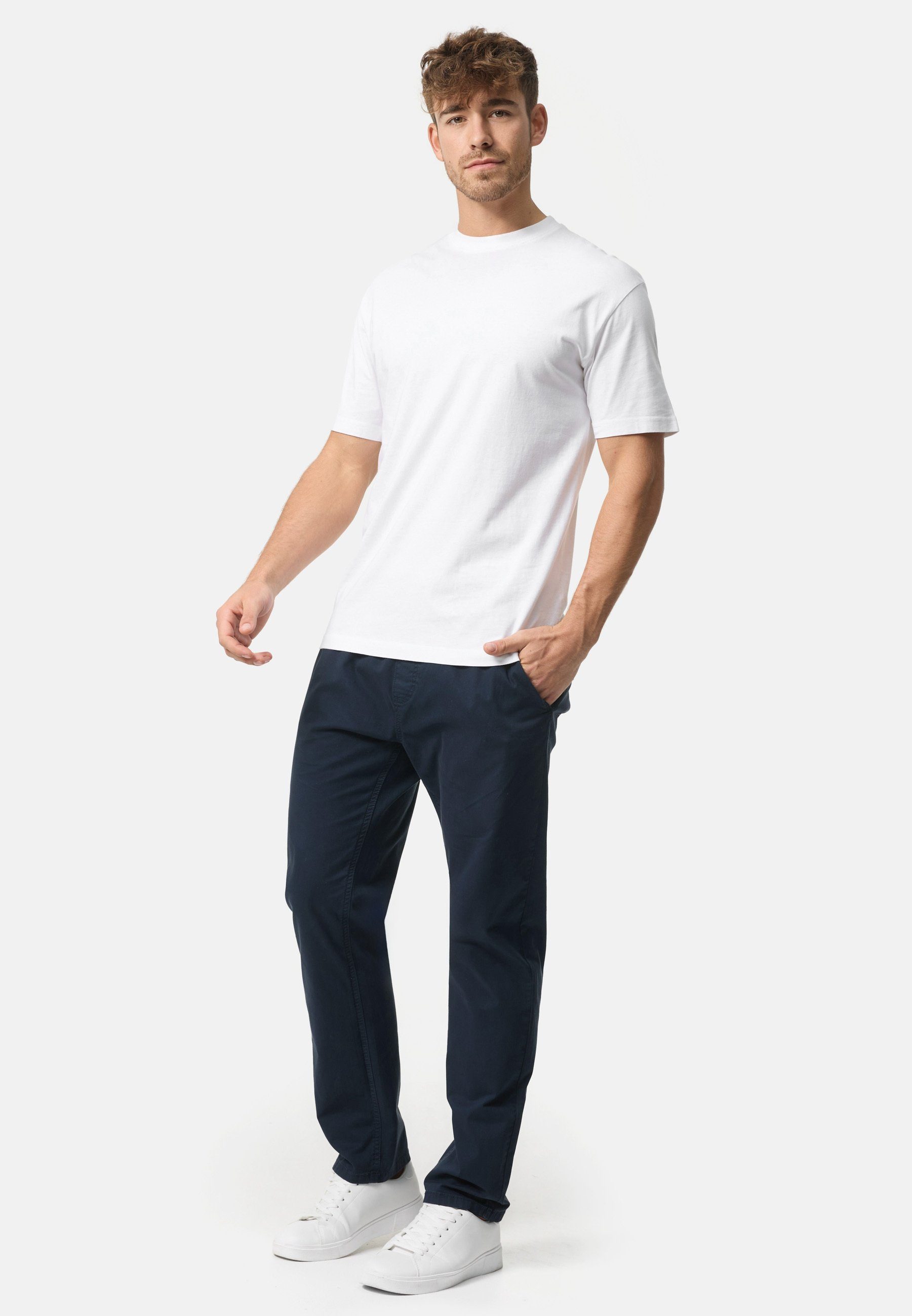 INDICODE Chinohose Herren Osborne Chino Hose Herrenhose mit elastischem Bund und Kordelzug – Bild 4 von 5